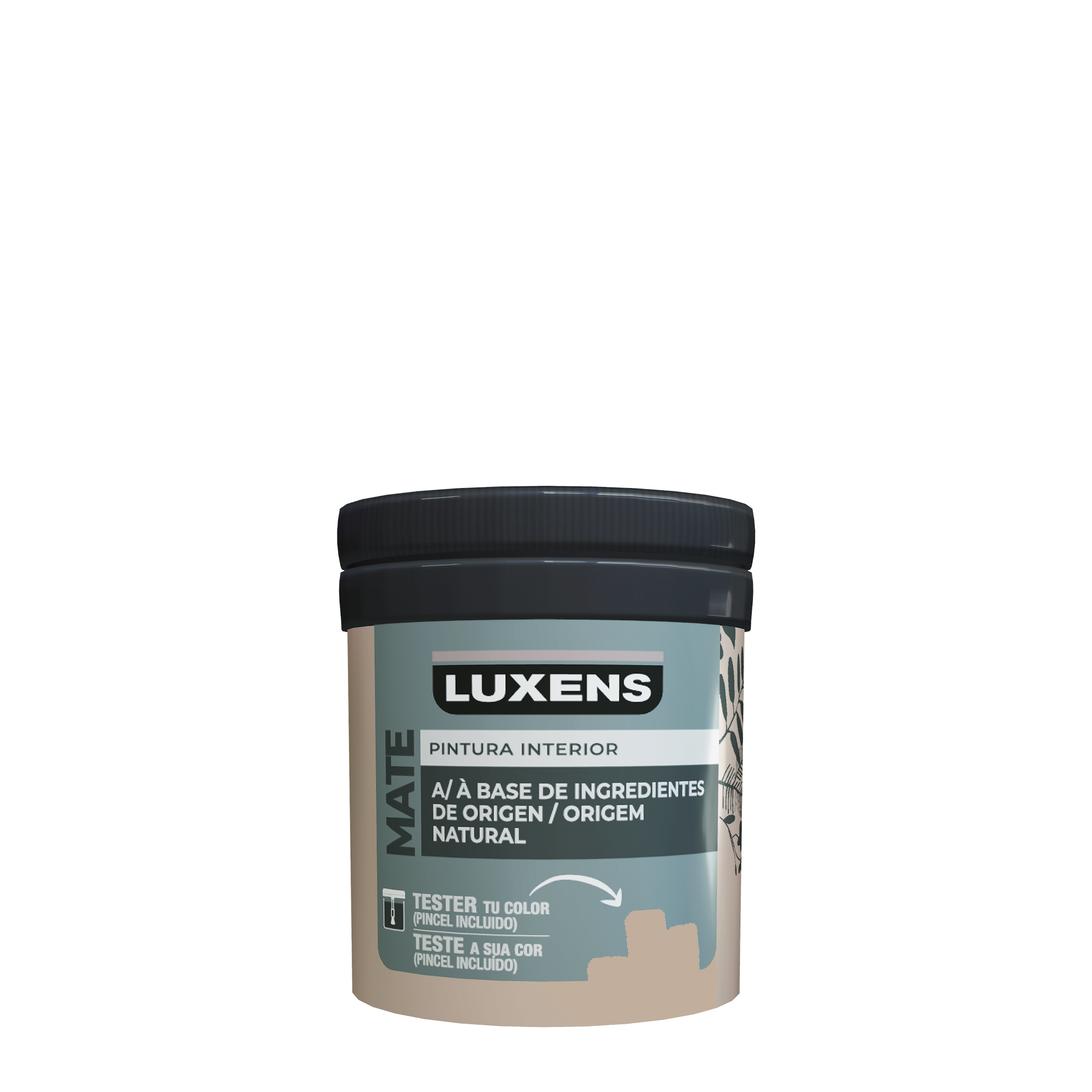 Tester de pintura Biobase LUXENS color terra 5 mate 75ml para paredes y techos - 2