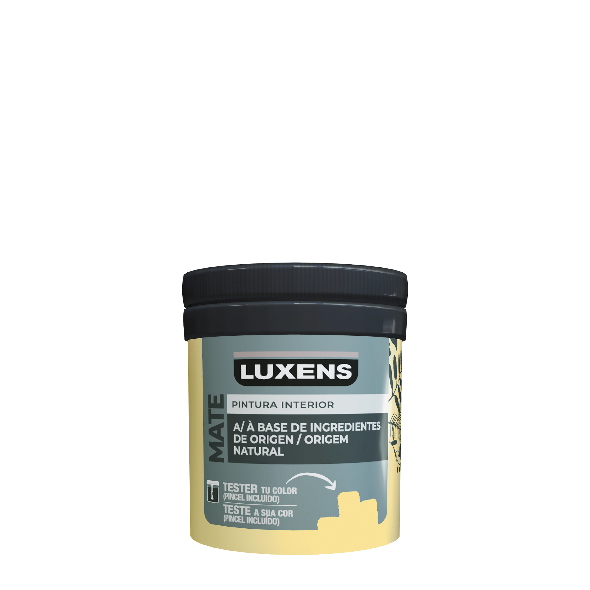 Tester de pintura Biobase LUXENS color banana 6 mate 75ml para paredes y techos - 2