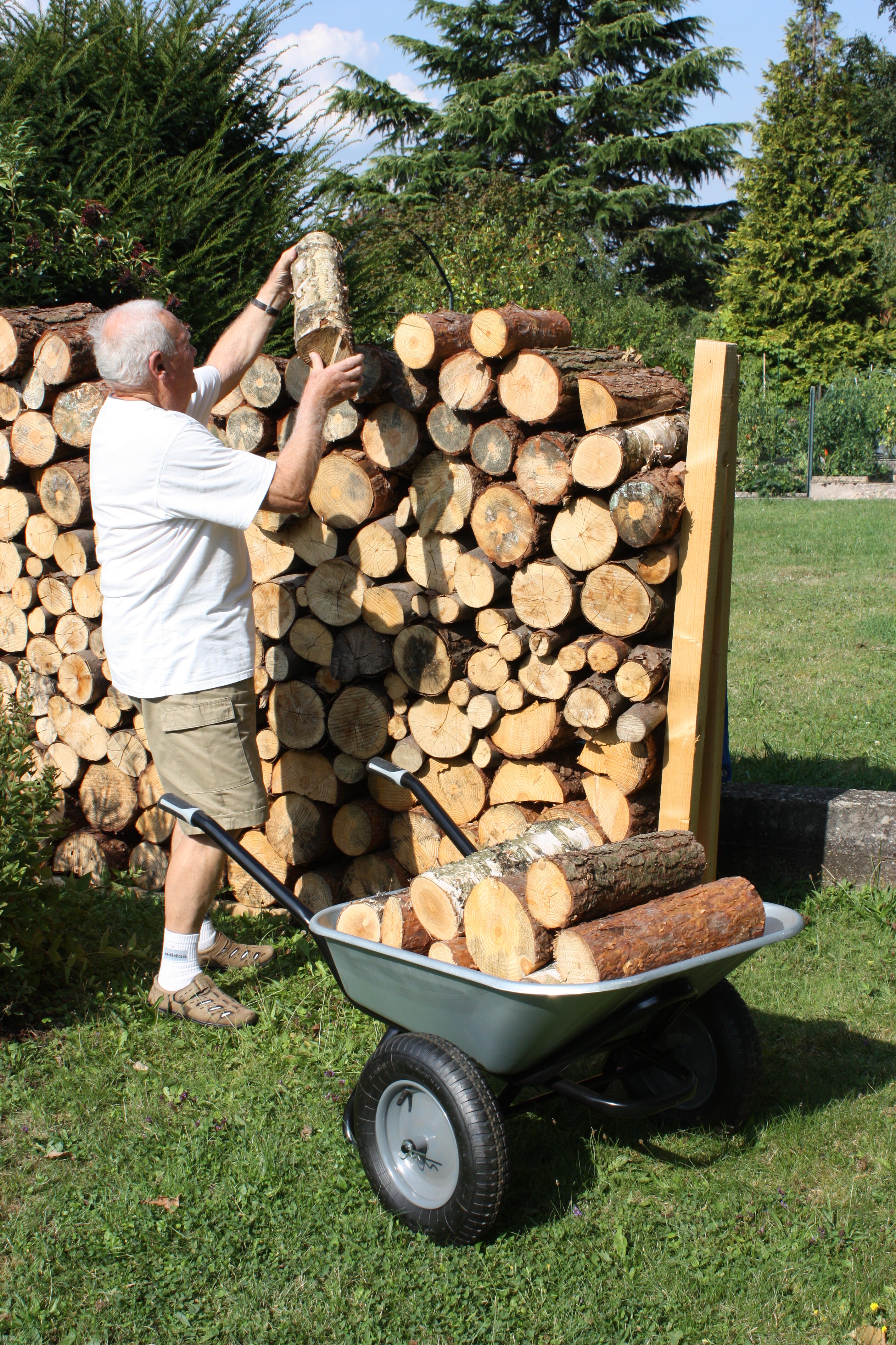 Brouette 2 roues acier galvanisé Aktiv excellium twin HAEMMERLIN, 100l, 150kg - 3