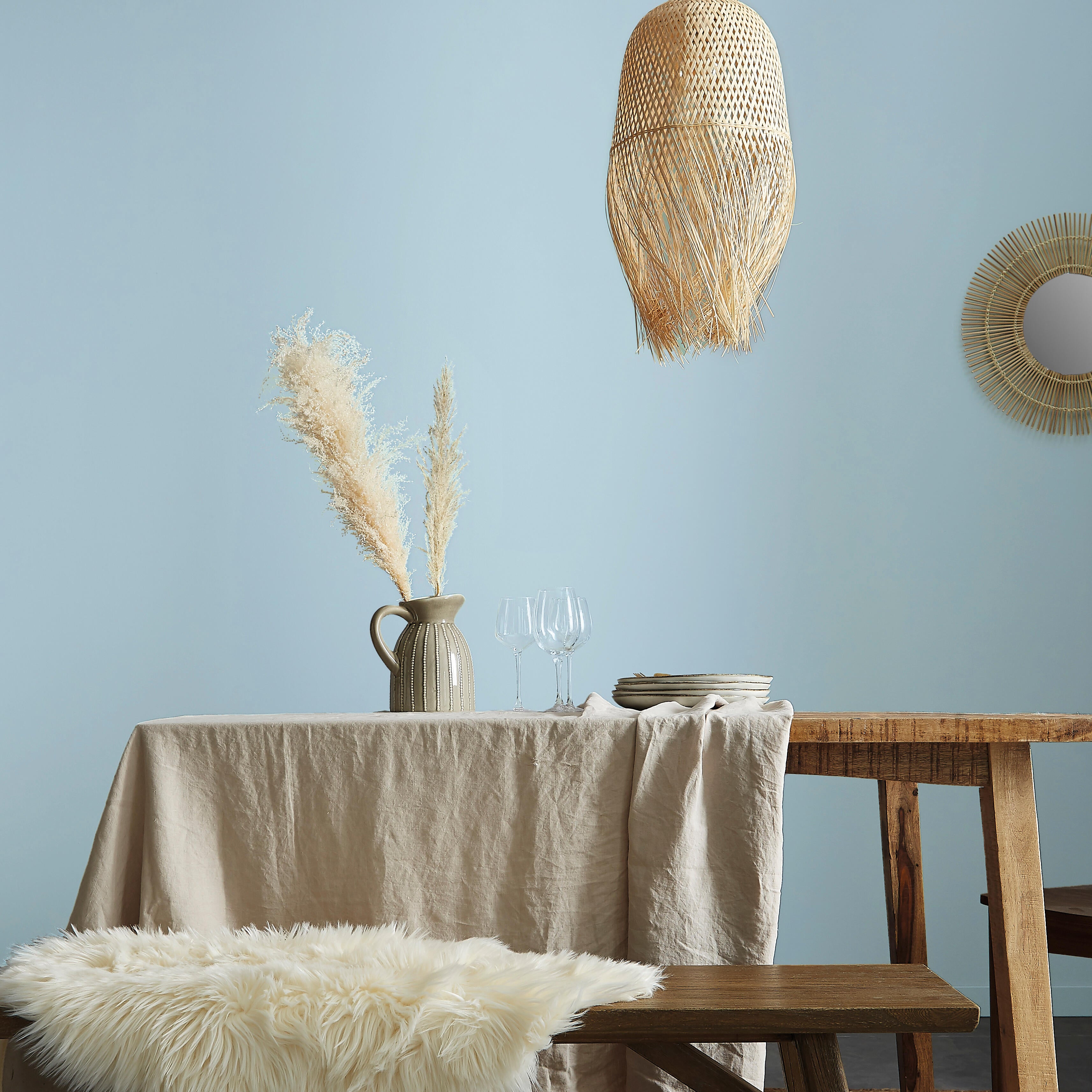 Pintura de interior Biobase LUXENS color fjord 6 mate 2.5L para paredes y techos - 6