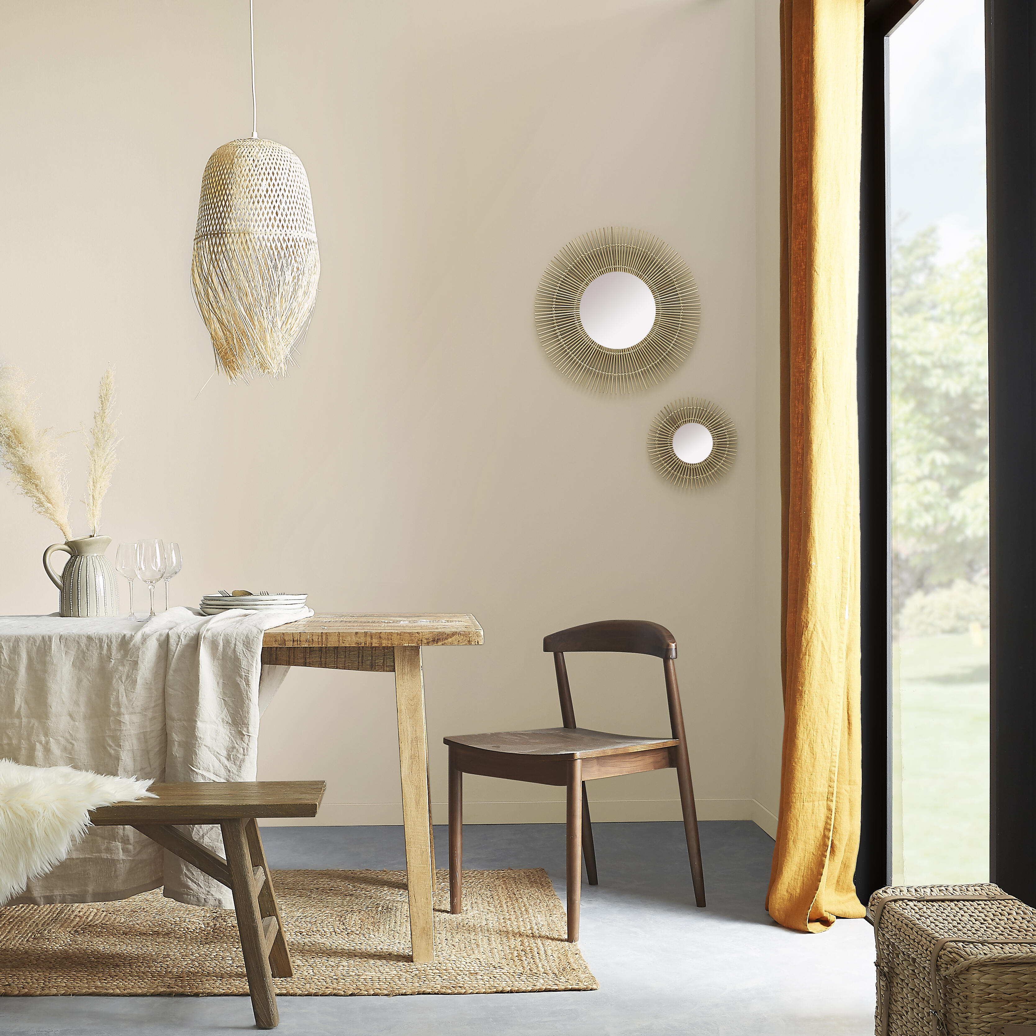 Pintura de interior Biobase LUXENS color paper 5 mate 4L para paredes y techos - 5