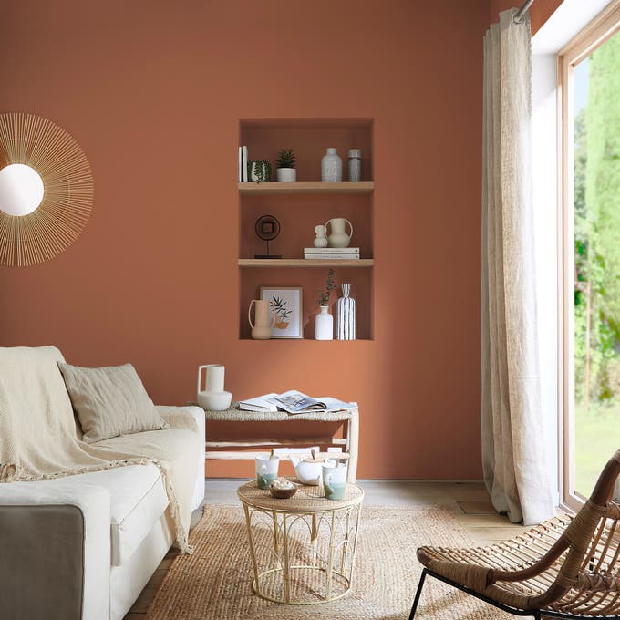 sala pintada com a tinta luxens cotta 4
