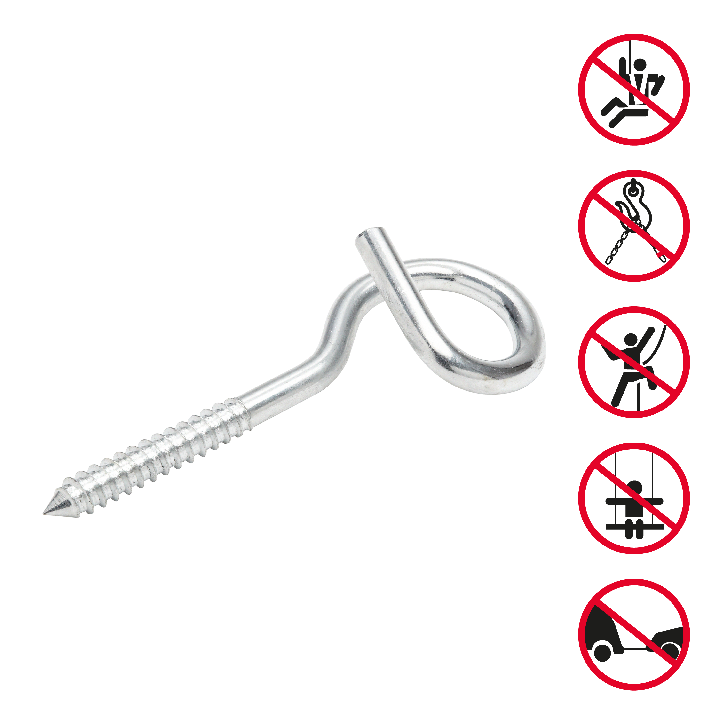 Vite ad occhiello aperto STANDERS in acciaio zincato L 165 mm  Ø 12 mm - 2