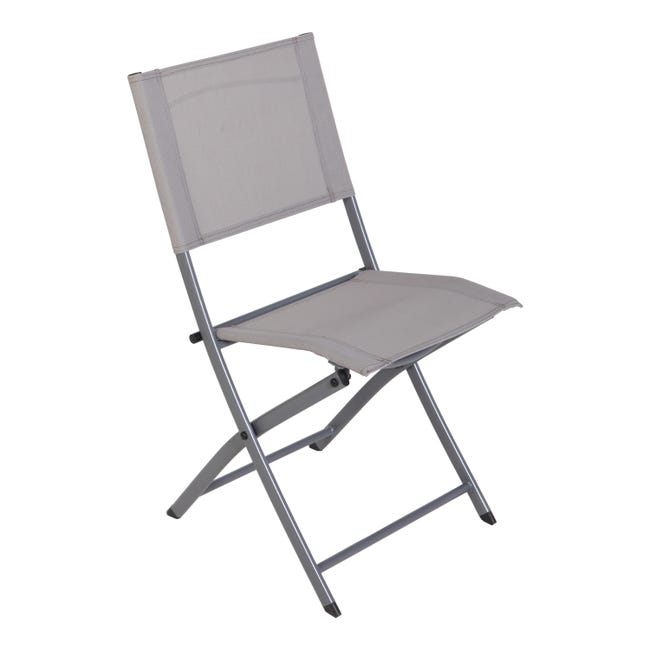 Chaise NATERIAL Emys en Acier Taupe