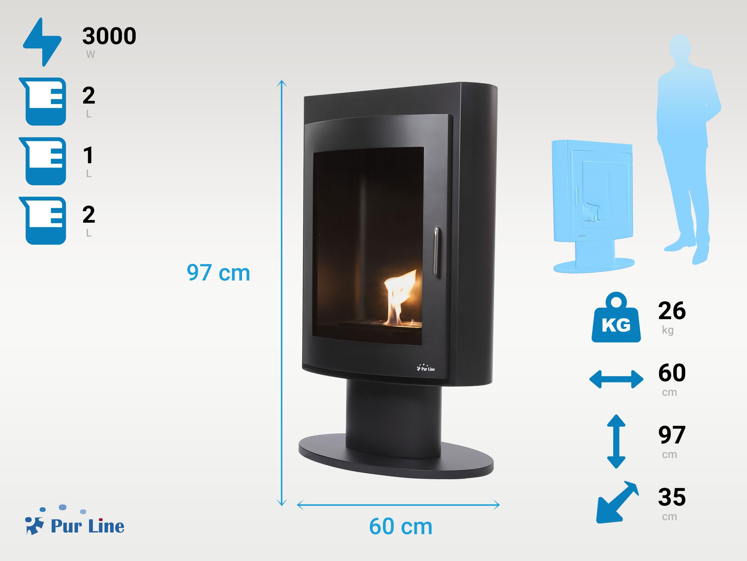 Estufa de bioetanol PURLINE Silenus - 2