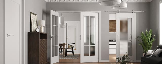 puertas blancas modernas