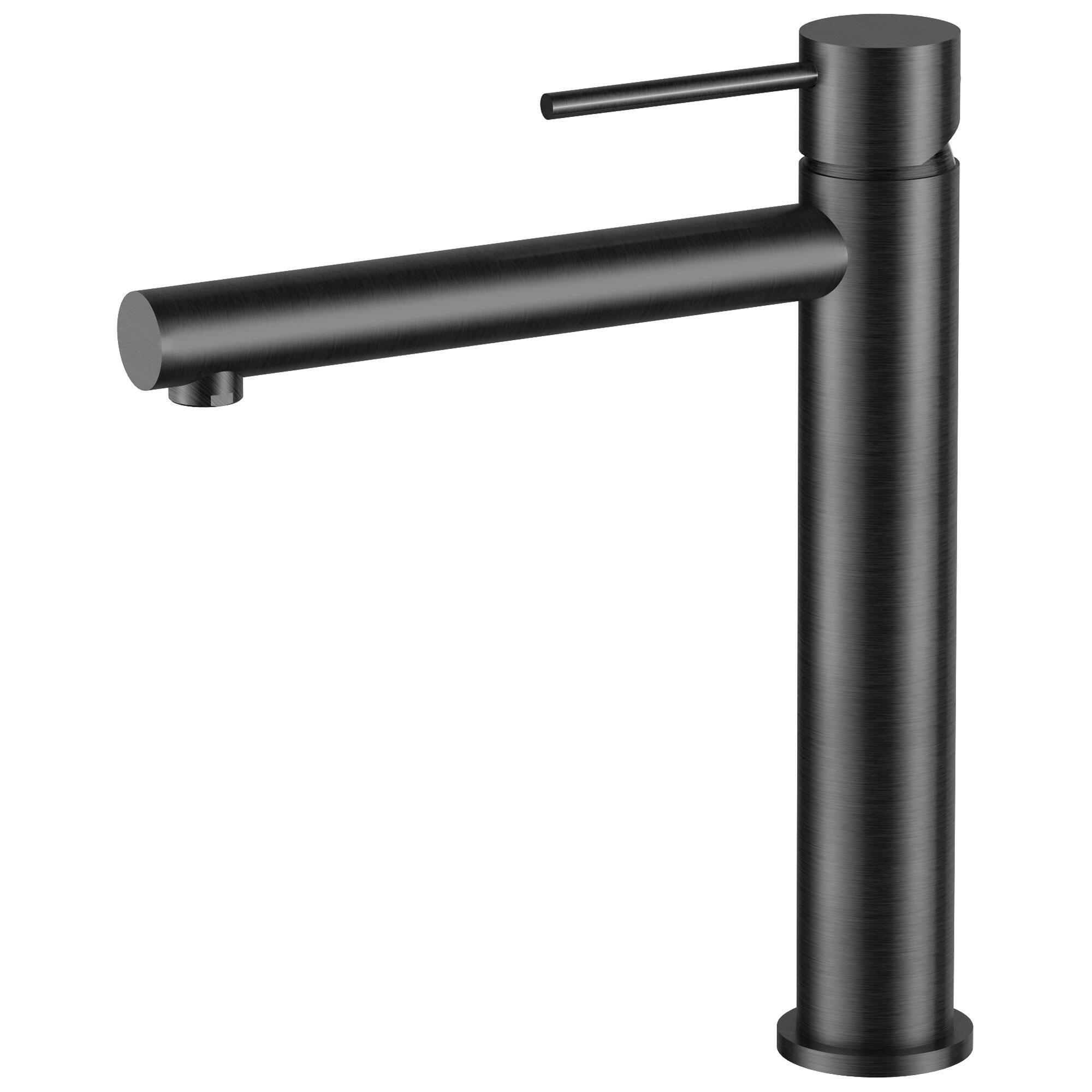 Grifo de lavabo caño alto monomando essebagno envol grafito