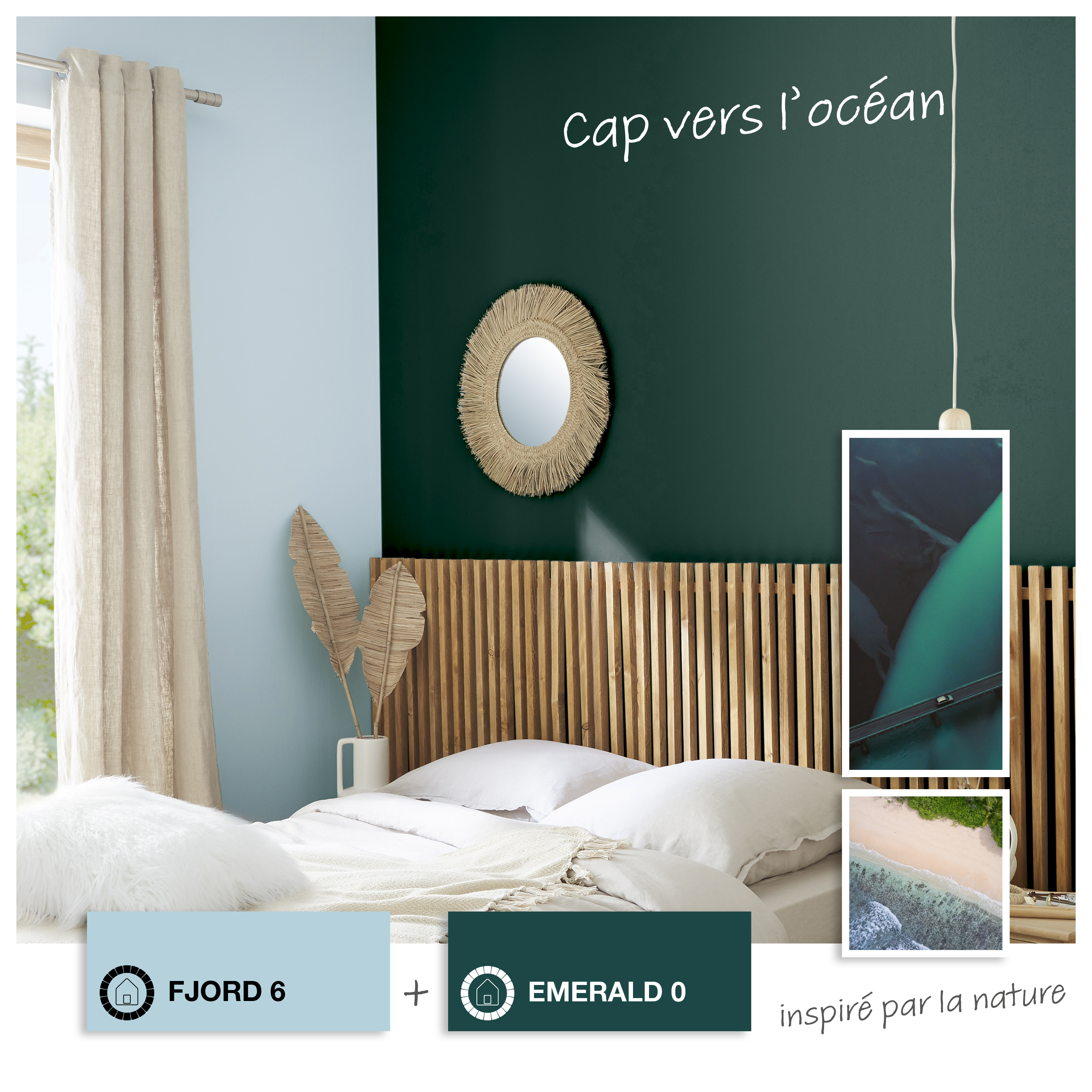 Peinture mur, boiserie emerald 0 mat LUXENS Biosourcée 2.5L - 5