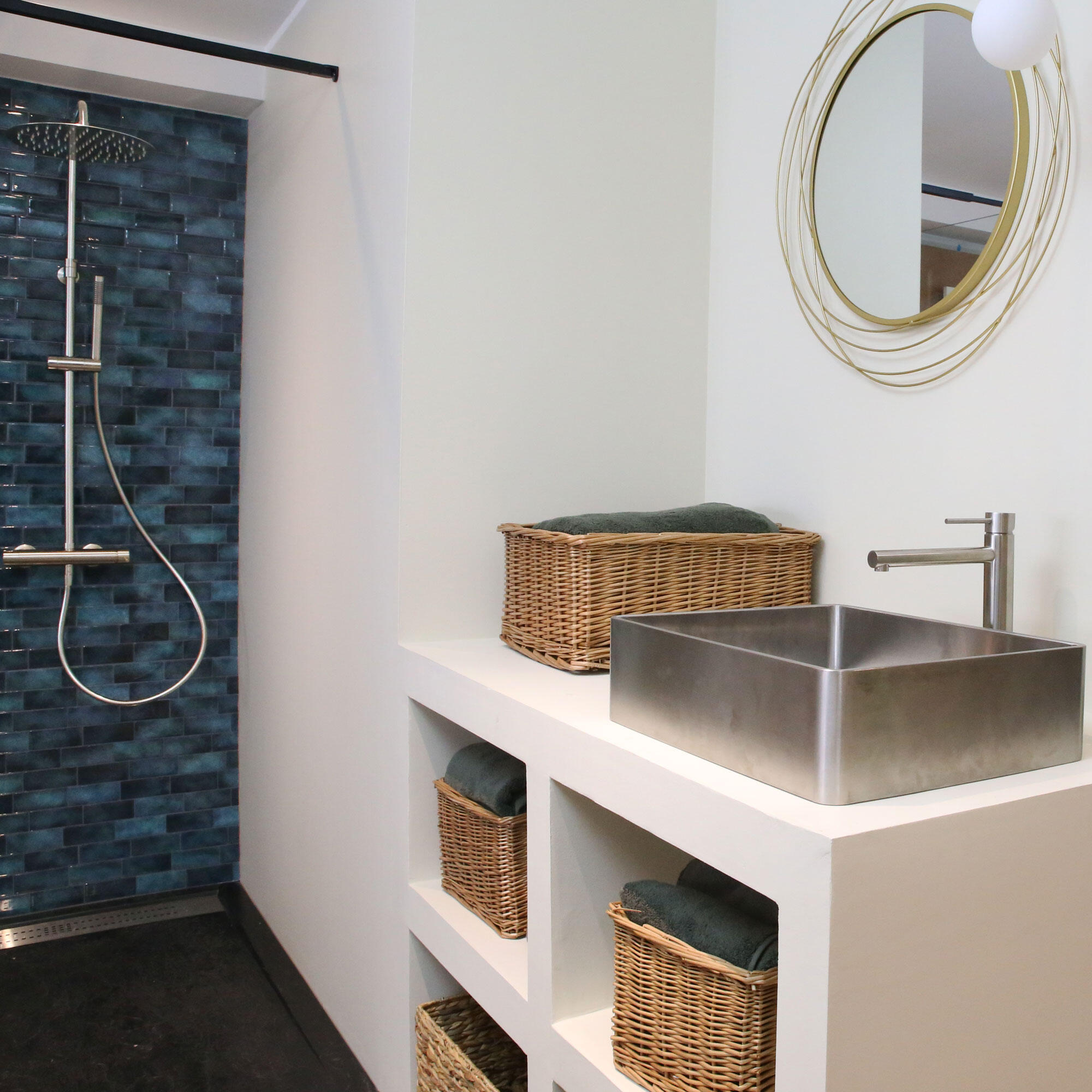 Mitigeur de lavabo finition inox XL, bonde incluse, Envol, ESSEBAGNO - 4