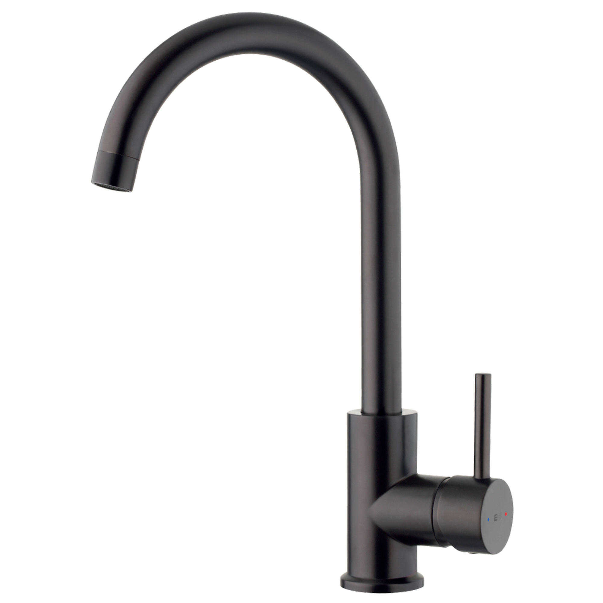 Grifo de cocina monomando alto essebagno kiwo en grafito