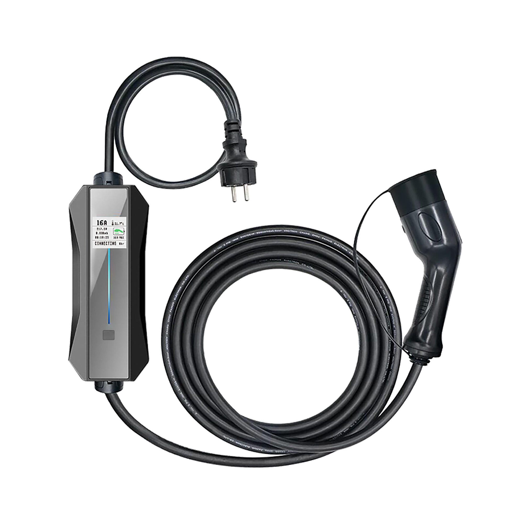 Carregador Portátil para Automóvel KSIX Schuko T2 - 16A / 3,7 kW - 5 Metros - 6