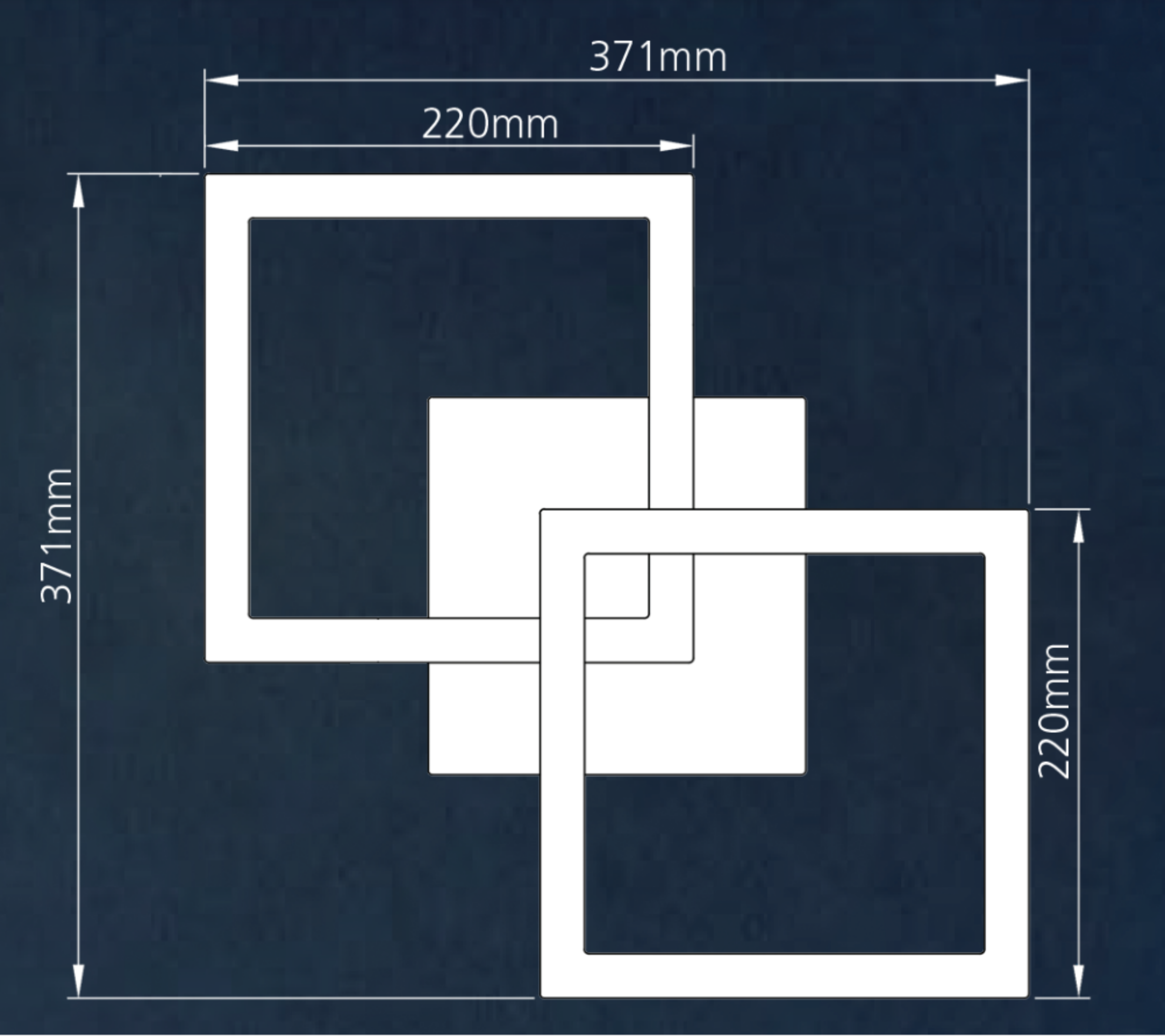 Plafon Kenshi czarno-biały RGB 2160 lm LED Inspire - 14