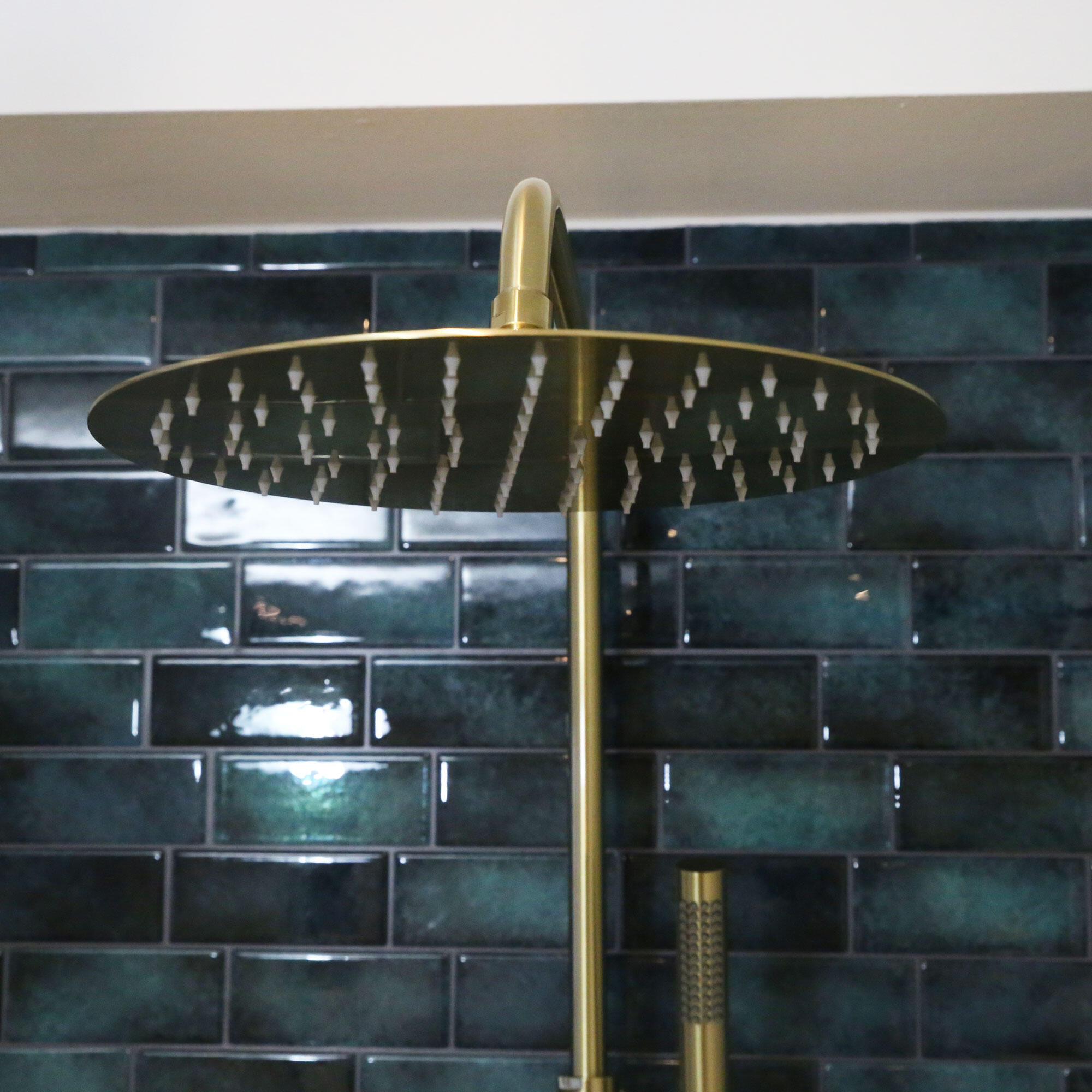 Columna de ducha monomando ESSEBAGNO Envol oro cepillado - 6