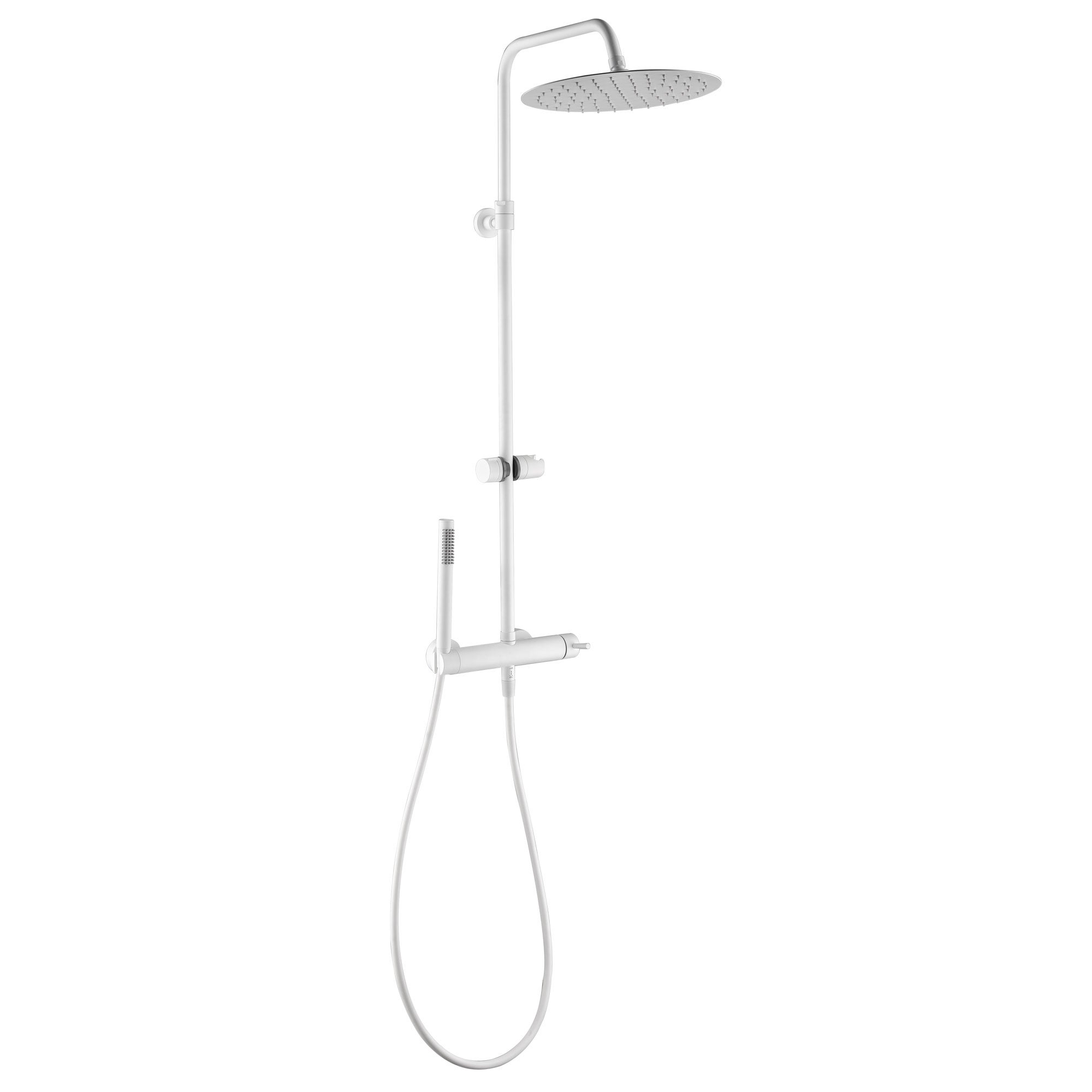 Columna de ducha monomando essebagno envol blanco