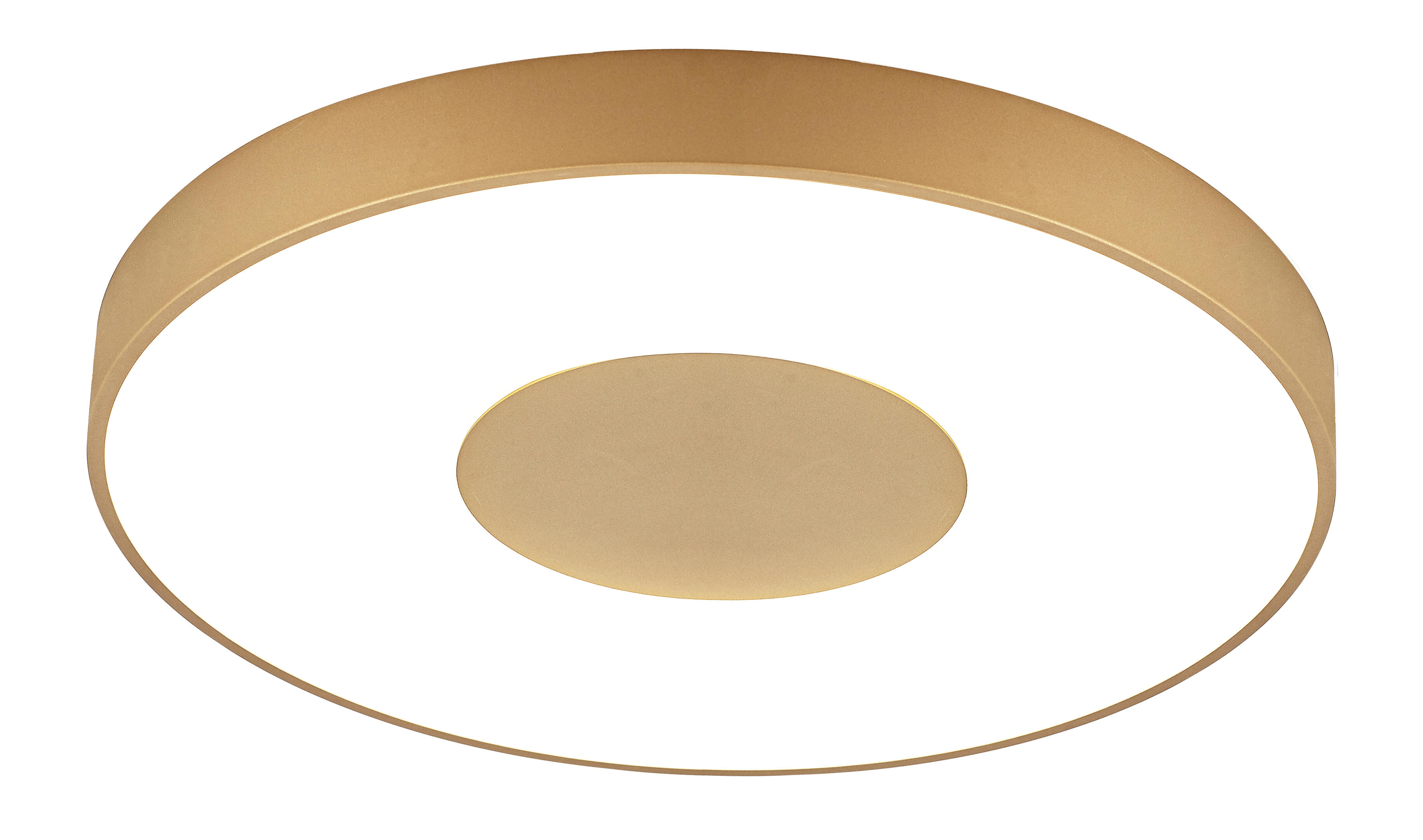 Plafón led coin oro 80w color de luz regulable con mando