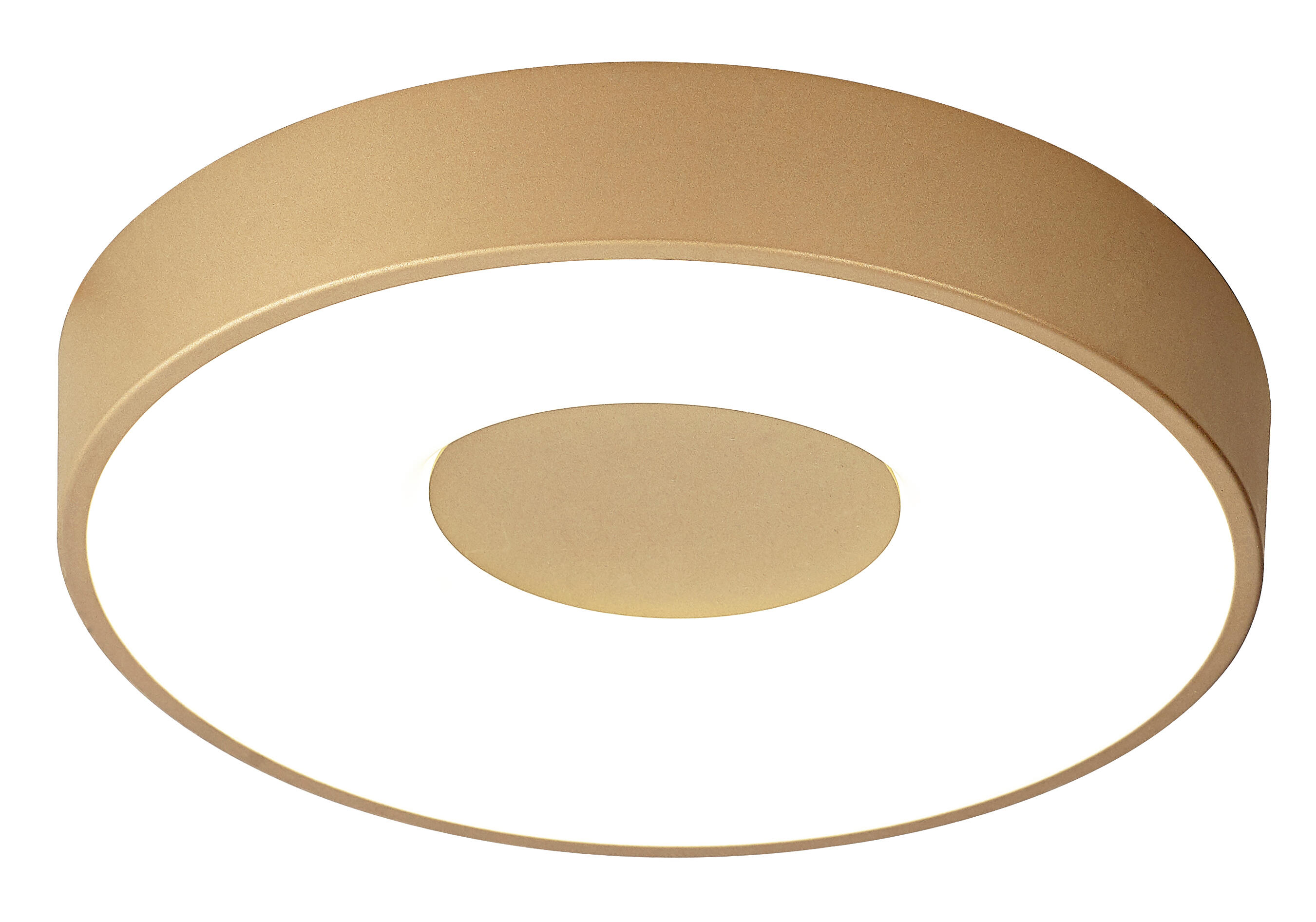 Plafón led coin oro 56w color de luz regulable con mando