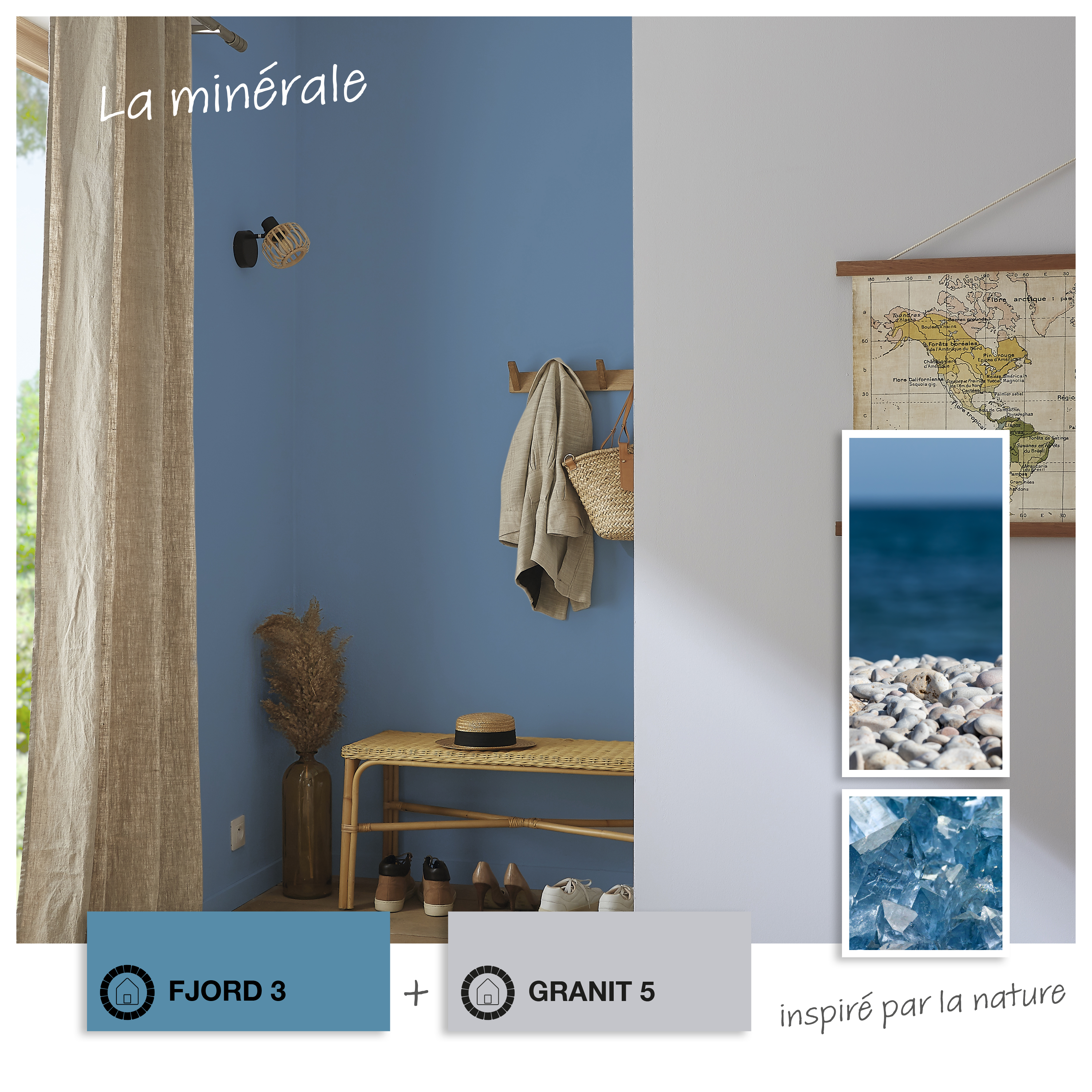 Peinture mur, boiserie fjord 3 mat LUXENS Biosourcée 2.5L - 5