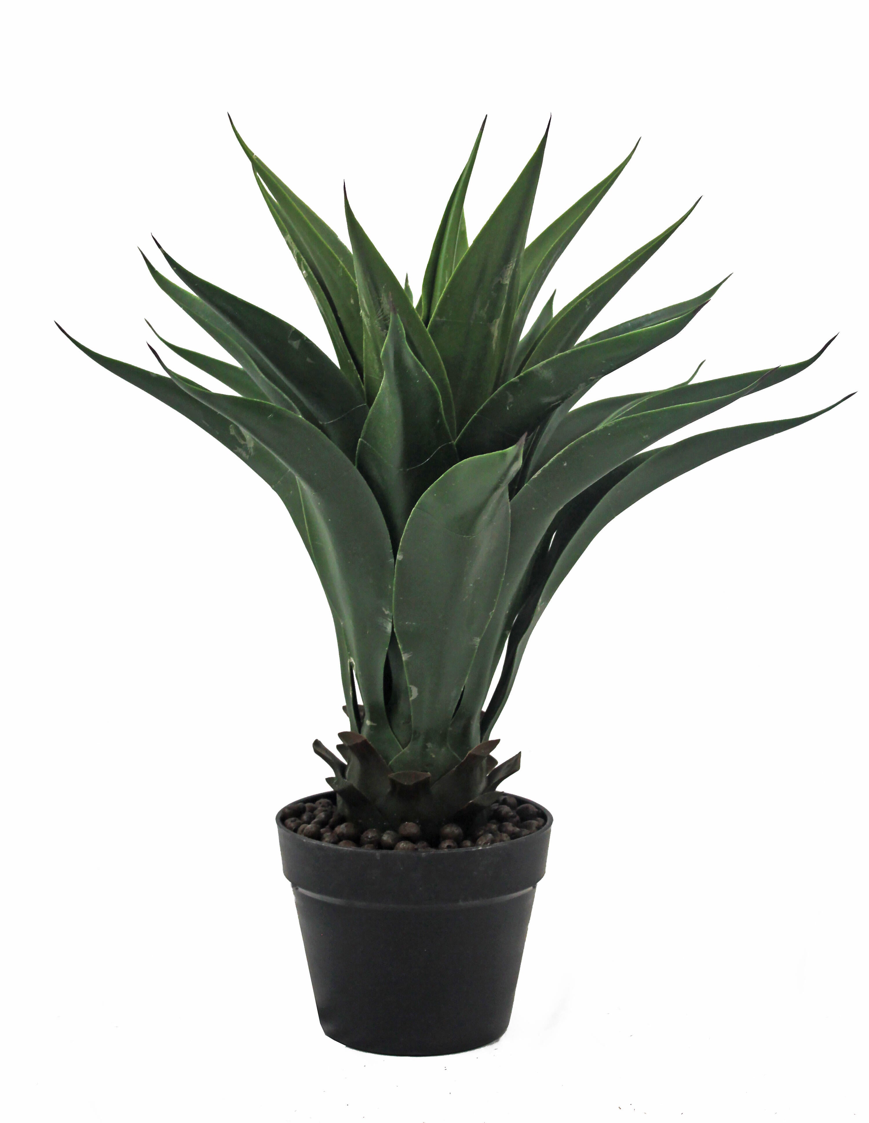Planta artificial agave de 60 cm de altura en maceta de 20 cm