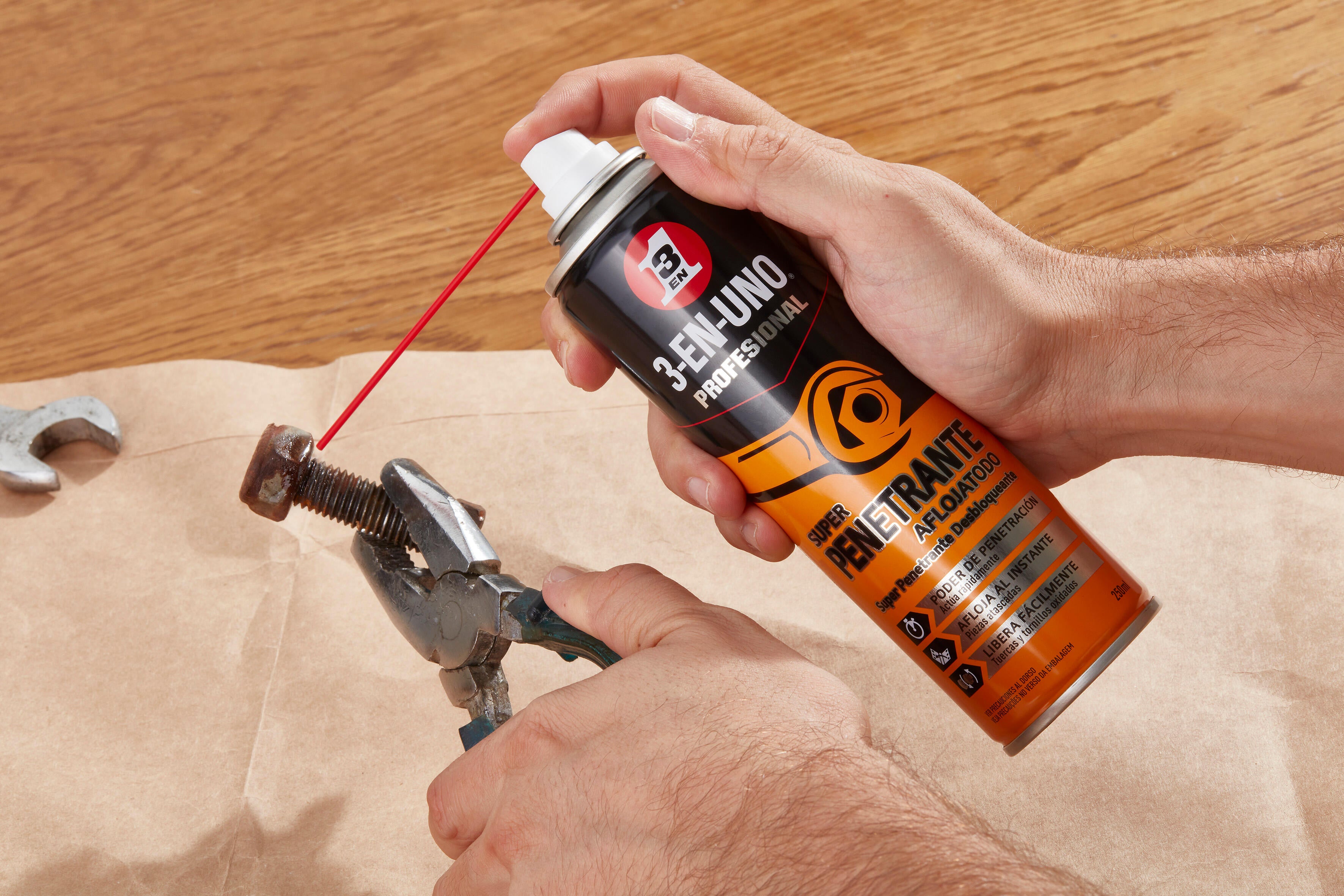 Spray super penetrante 3 EM 1 PROFISSIONAL DESBLOQUEANTE 250ML - 5