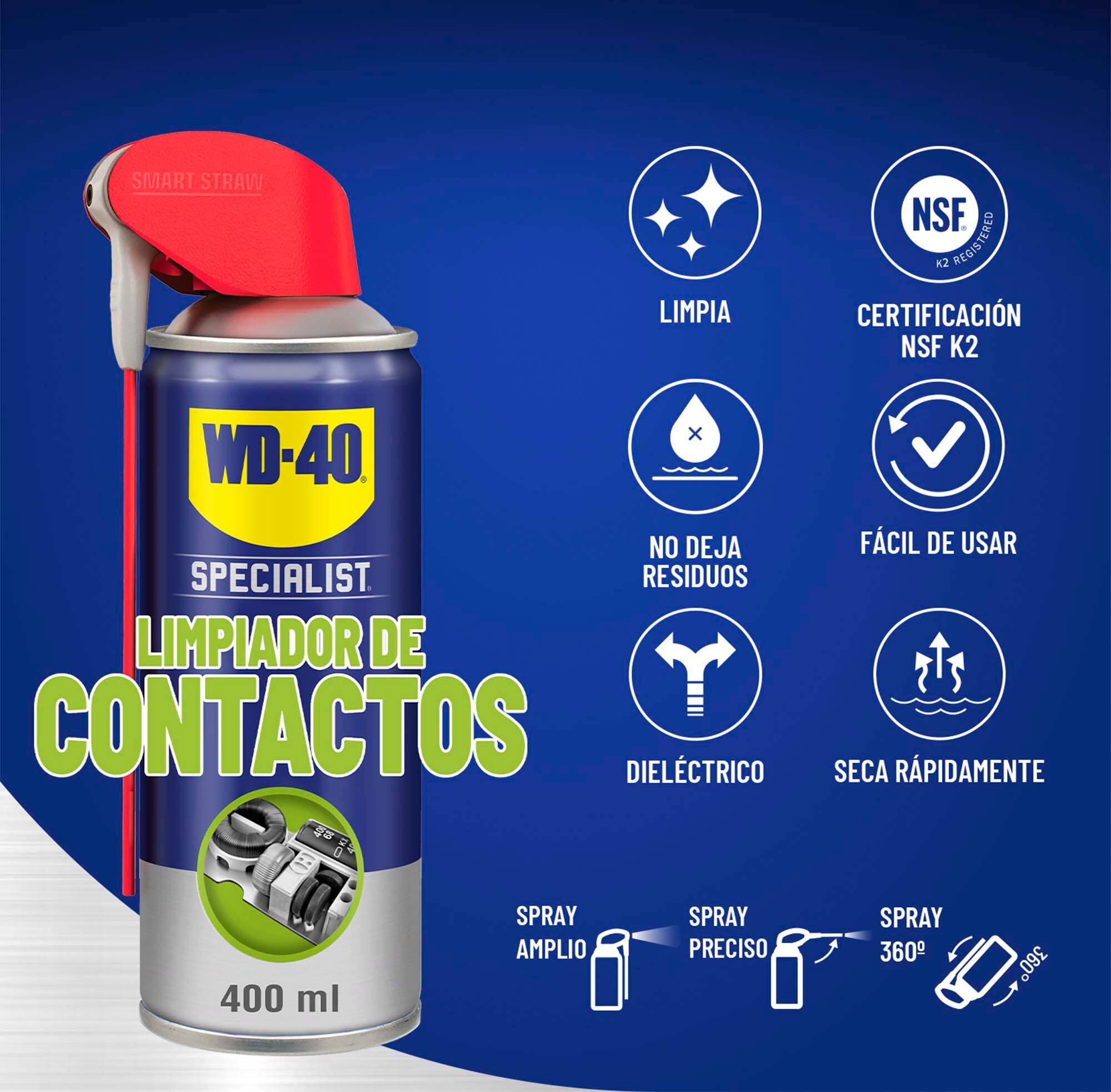 Lubrificante limpa contactos 400 ml WD-40 Specialist - 2