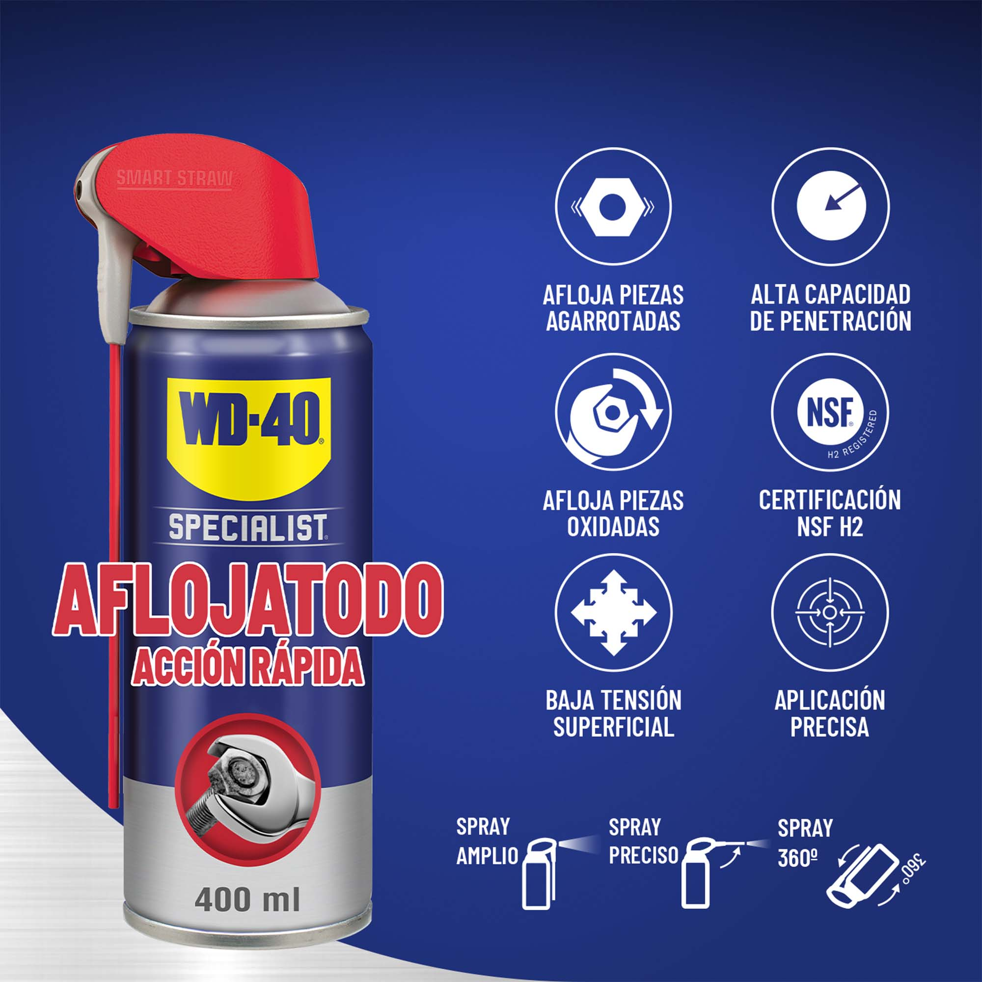 Lubrificante penetrante WD-40 SPECIALIST 400ML - 2
