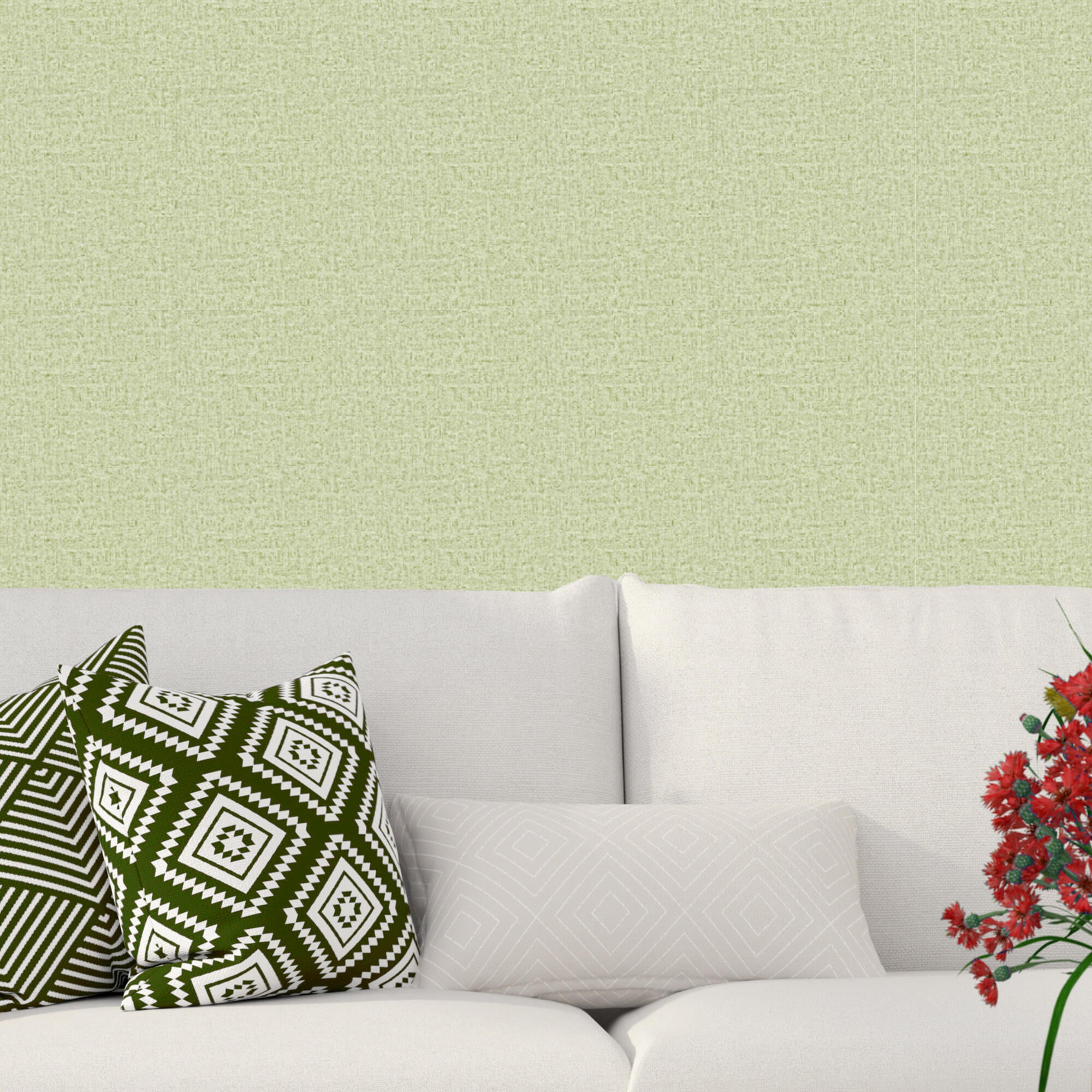 Papel pintado vinilo liso estructura verde