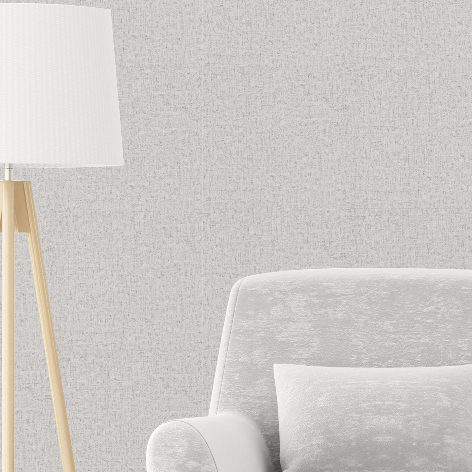 Papel pintado vinilo liso estructura gris