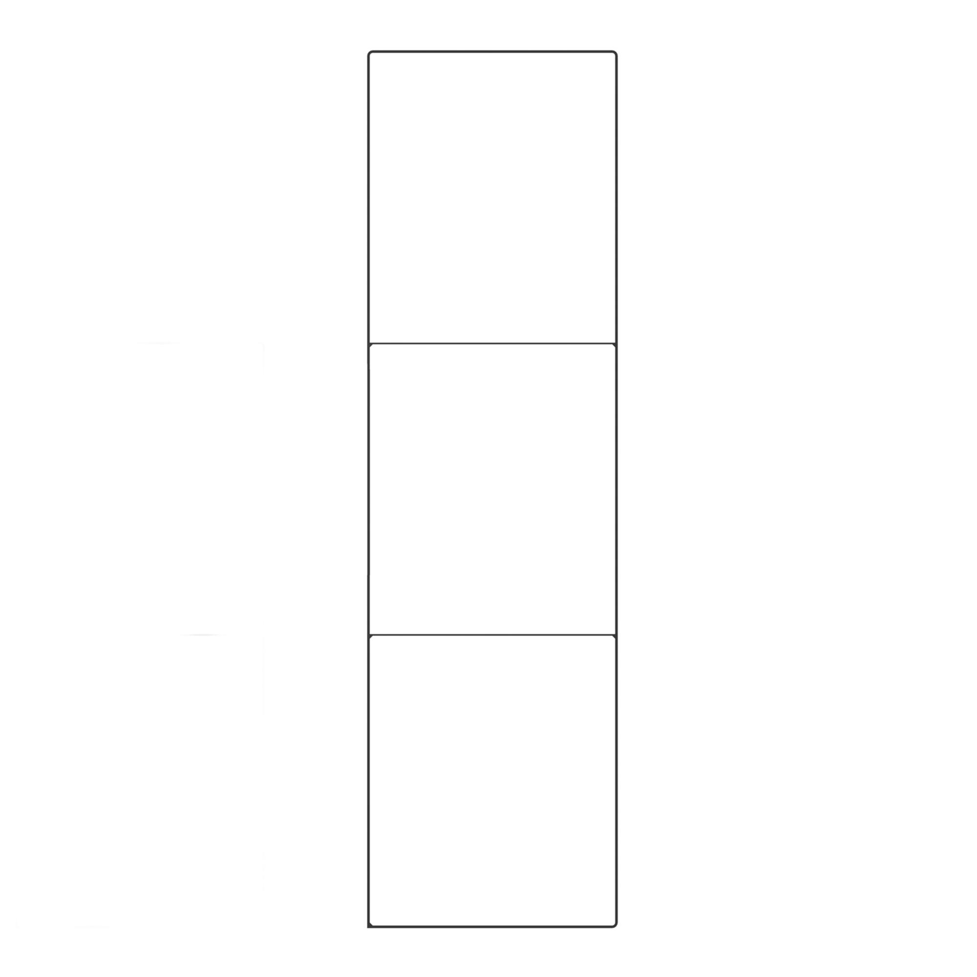 Escuadra decorativa negro epoxi alt. 91 x an. 26 cm