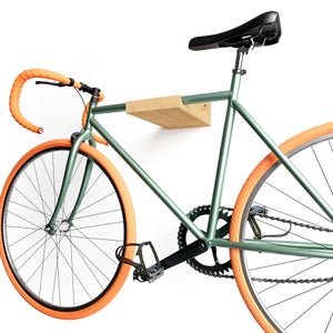 🚲 Estante Pared Para Bicicleta De Madera 25x12x30cm – Soporte Flexible Antirrayas, Organizador De Ciclismo Para Casa O Garaje