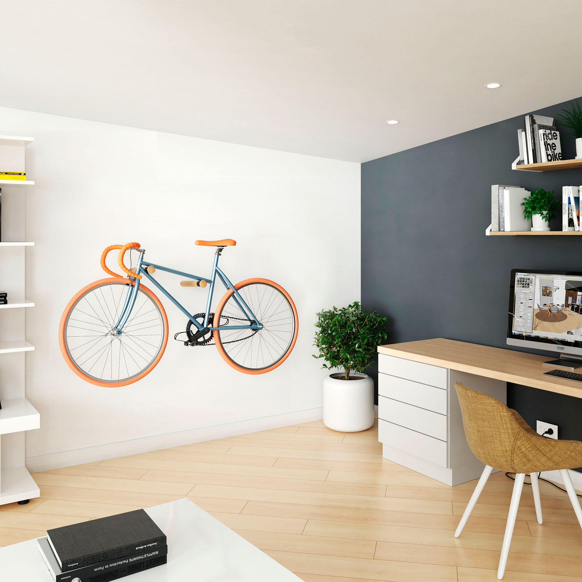 Support à vélo à fixer REI 1 vélo, H.5.2 x l.5.2 x P.39 cm - 13