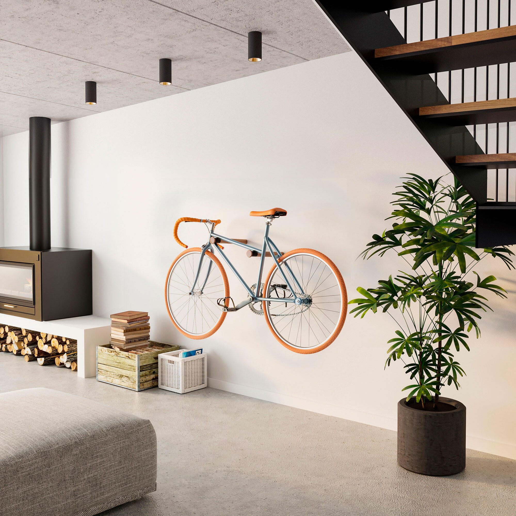 Support à vélo à fixer REI 1 vélo, H.5.2 x l.5.2 x P.39 cm - 8