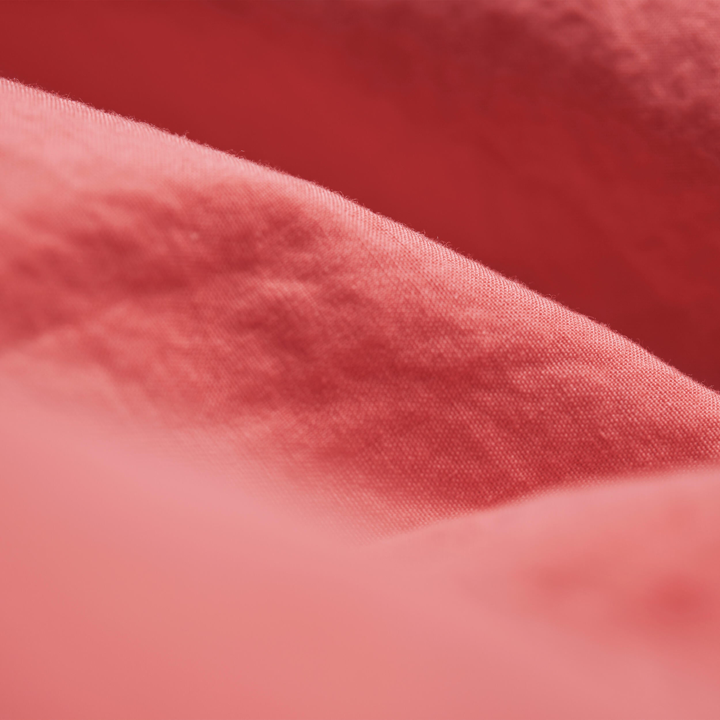 Sábana encimera Wash garment algodón percal 200 hilos rojo coral 240x280 para cama de 135 cm - 10