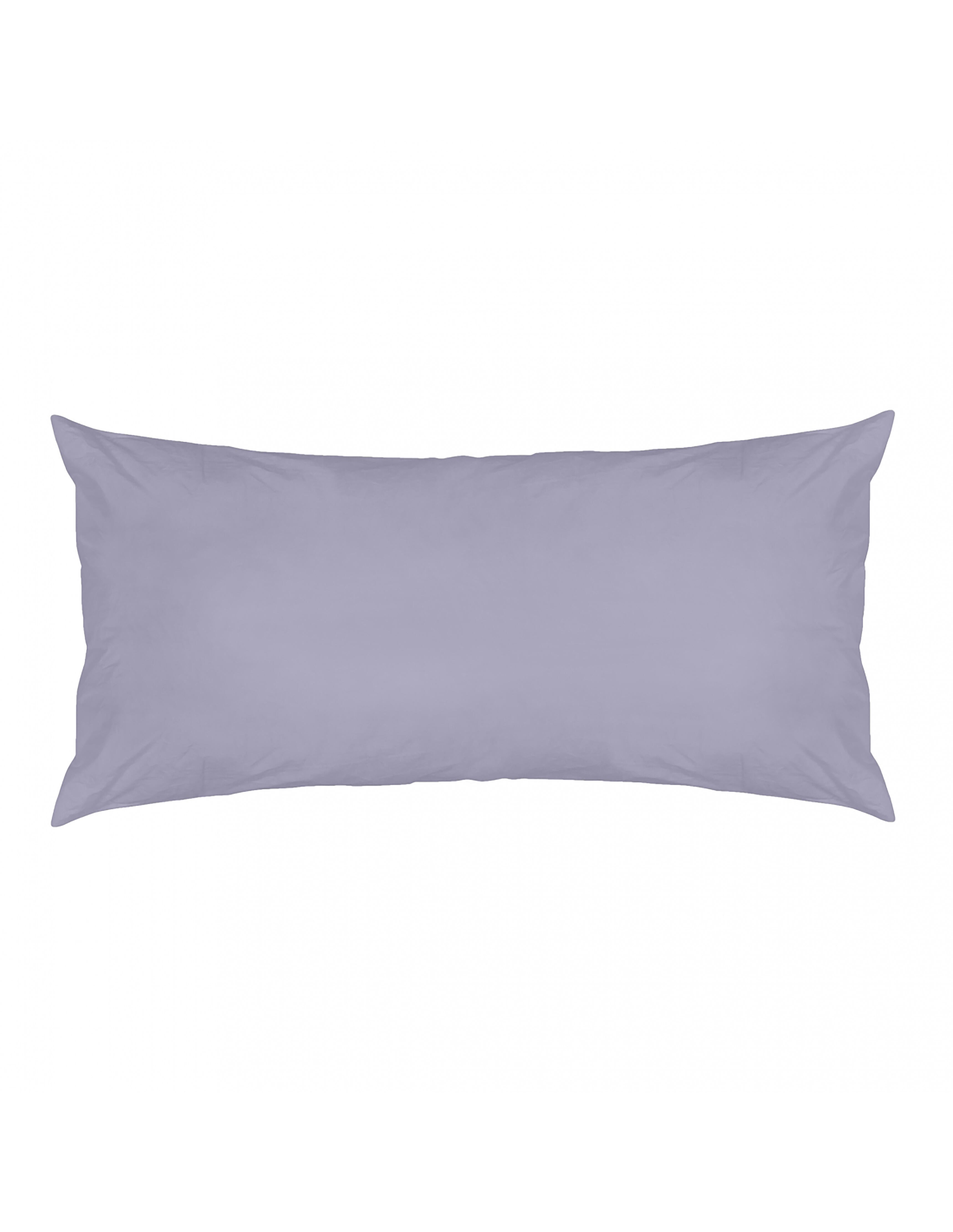 Funda de almohada wash garment percal 200 hilos lavanda 45 x 125 cm