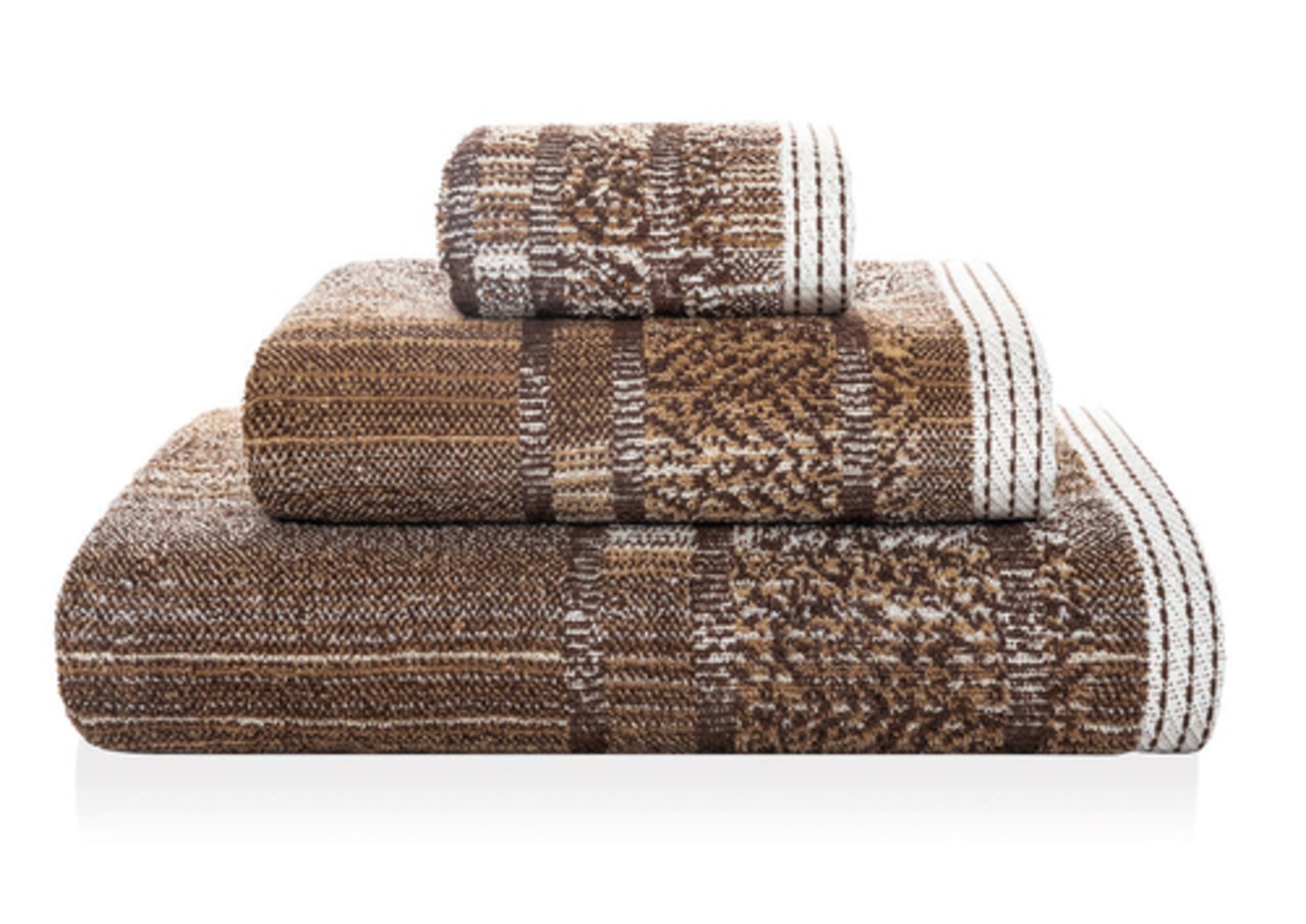 Toalla de algodón maze 70x140 cm marrón