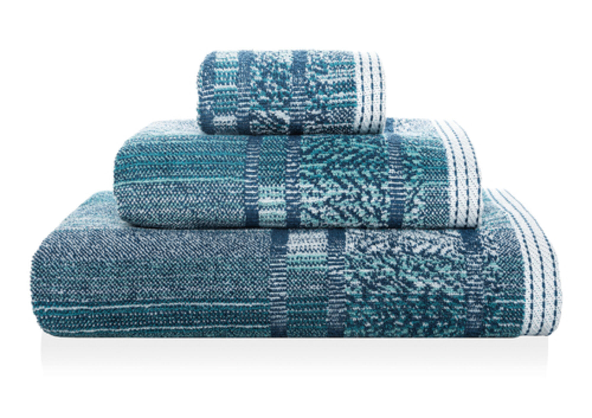 Toalla de algodón maze 70x140 cm azul