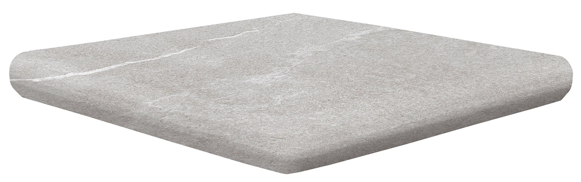 Baldosas para peldaños de escalera cemento albaroc de 33x33cm gris / plata
