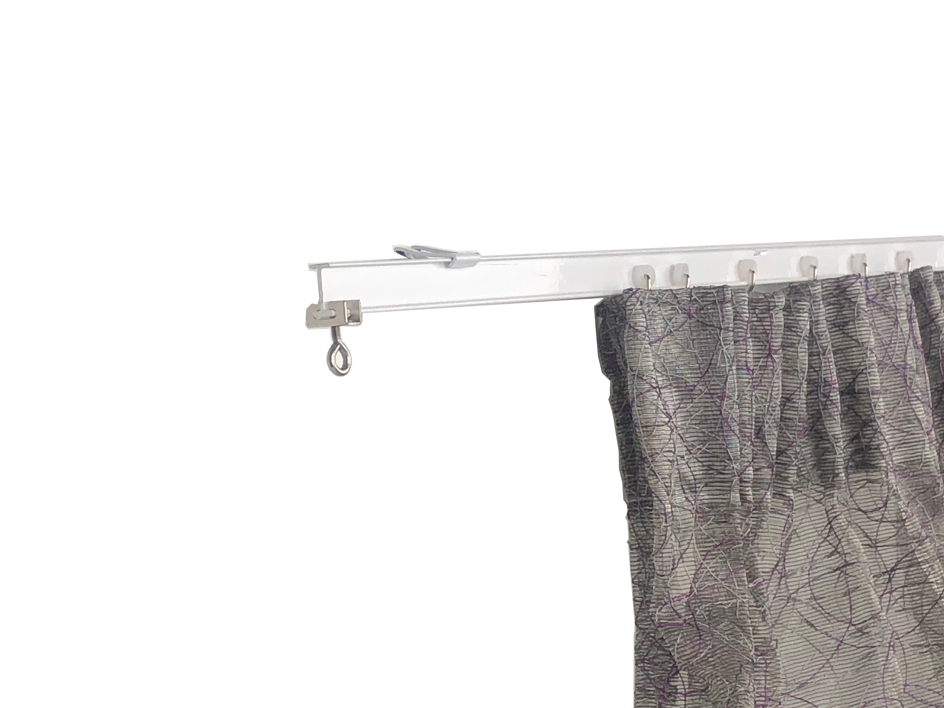 Riel flexible techo manual 100cm blanco