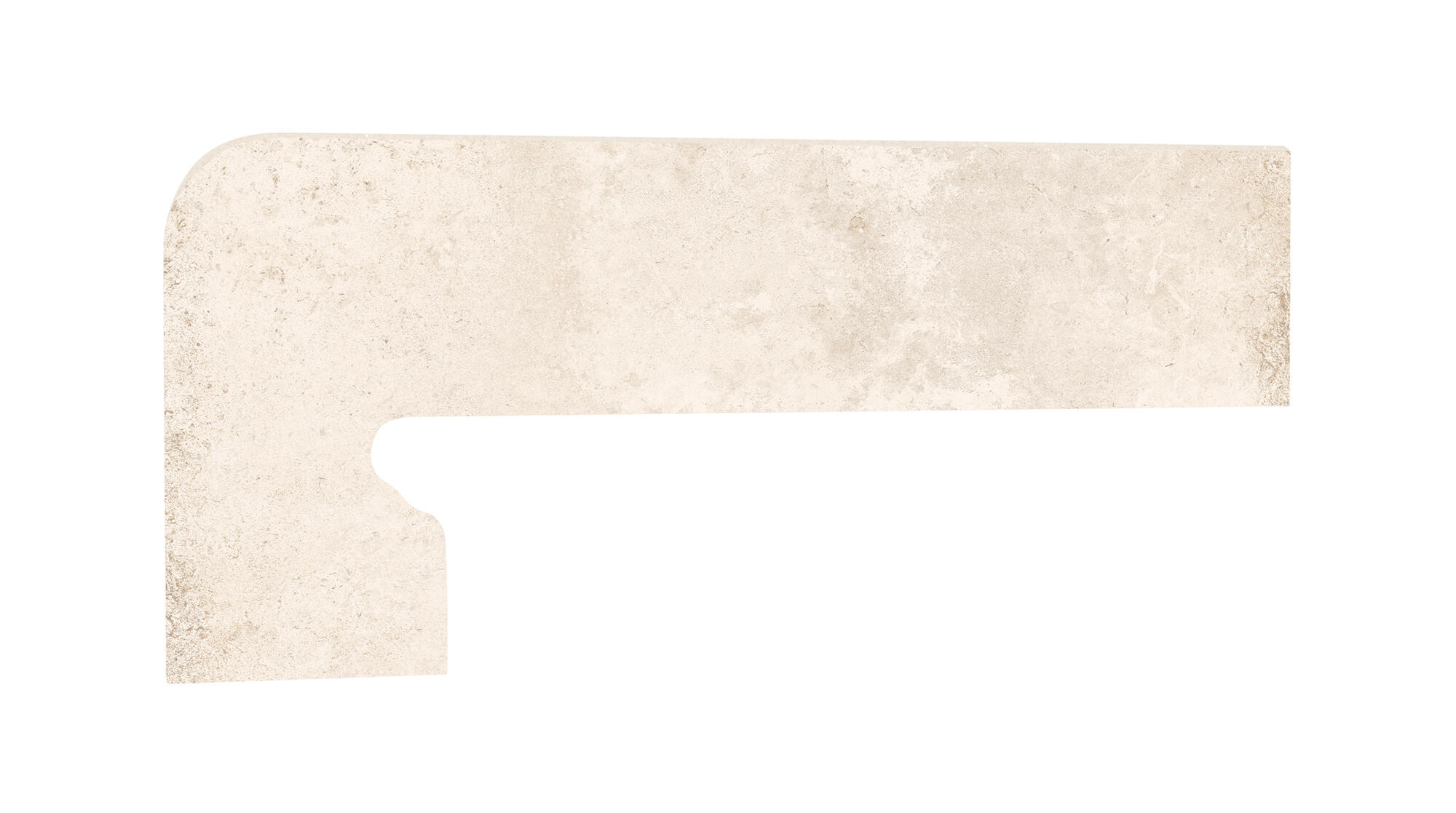 Zanquín cerámico alhamar 39.5x17.5 cm piedra blanco