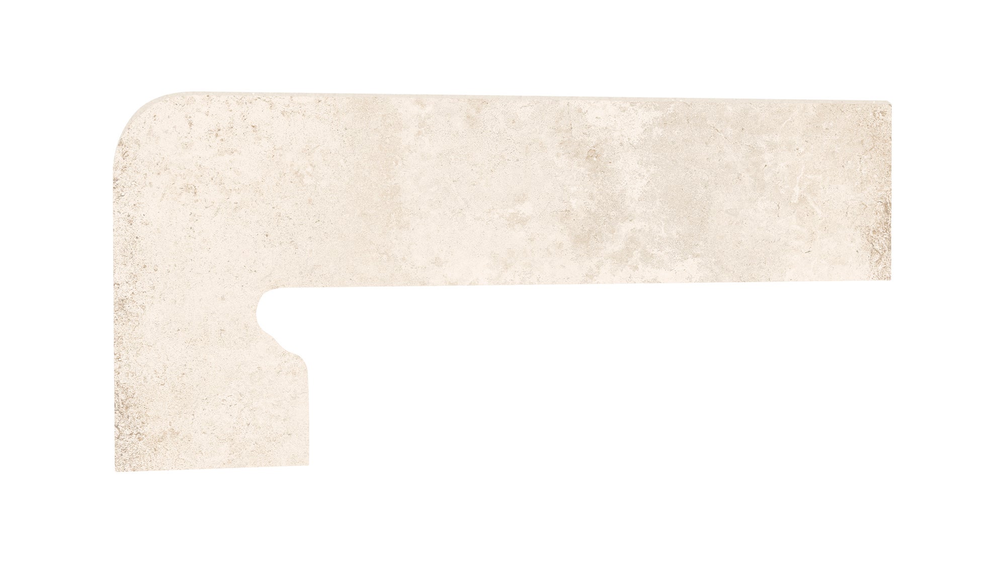 Zanquín cerámico alhamar 39.5x17.5 cm piedra blanco