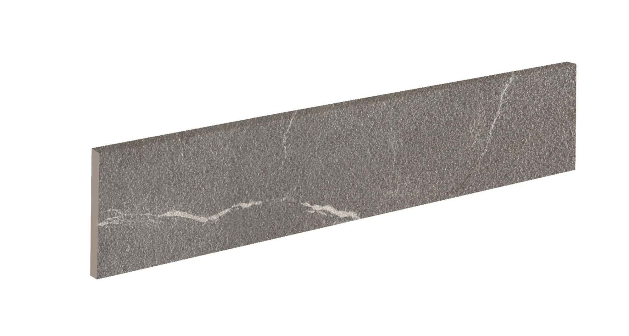 Rodapié cerámico albaroc 40x9 cm piedra negro