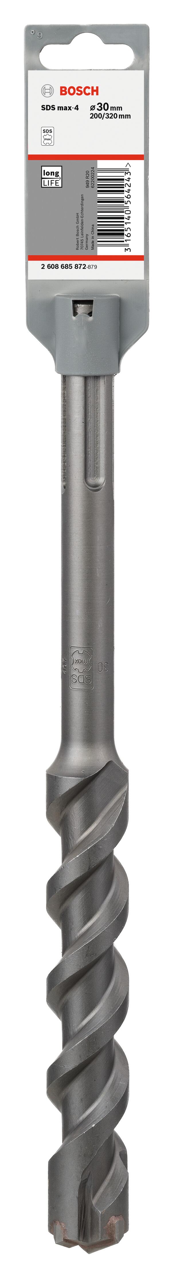 Broca para hormigón enganche sds max ø 30 x l. 320 mm bosch
