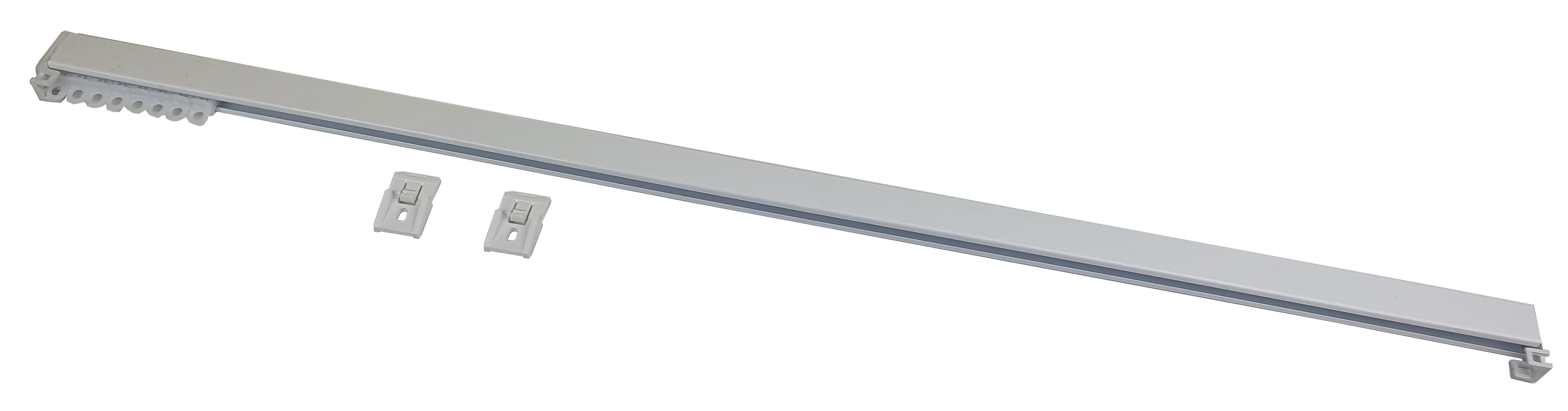 Riel cortina básica onda perfecta techo manual 100cm blanco - 2