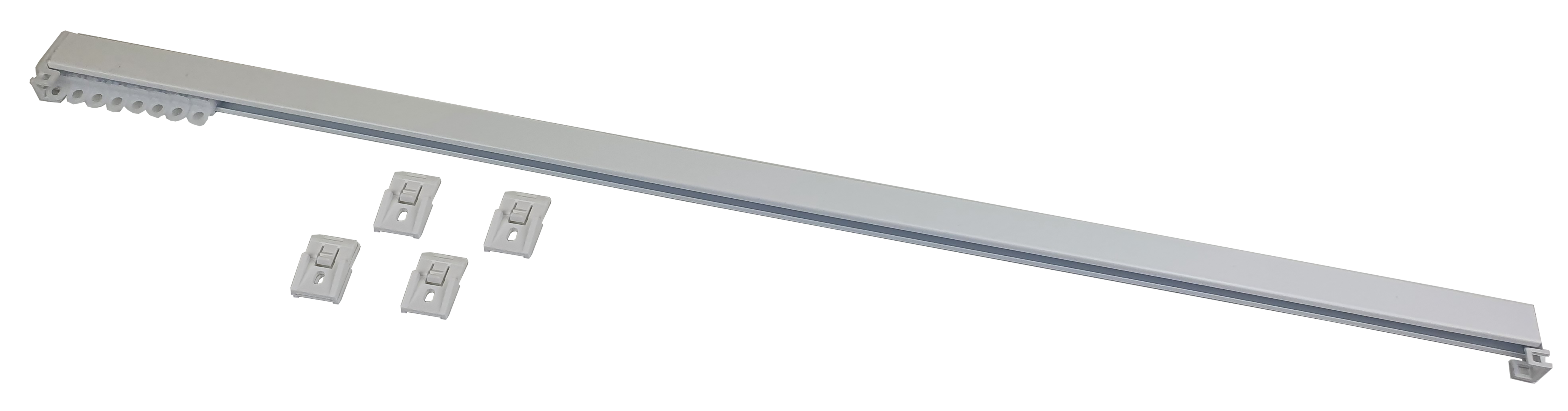 Riel cortina básica onda perfecta techo manual 300cm blanco - 2