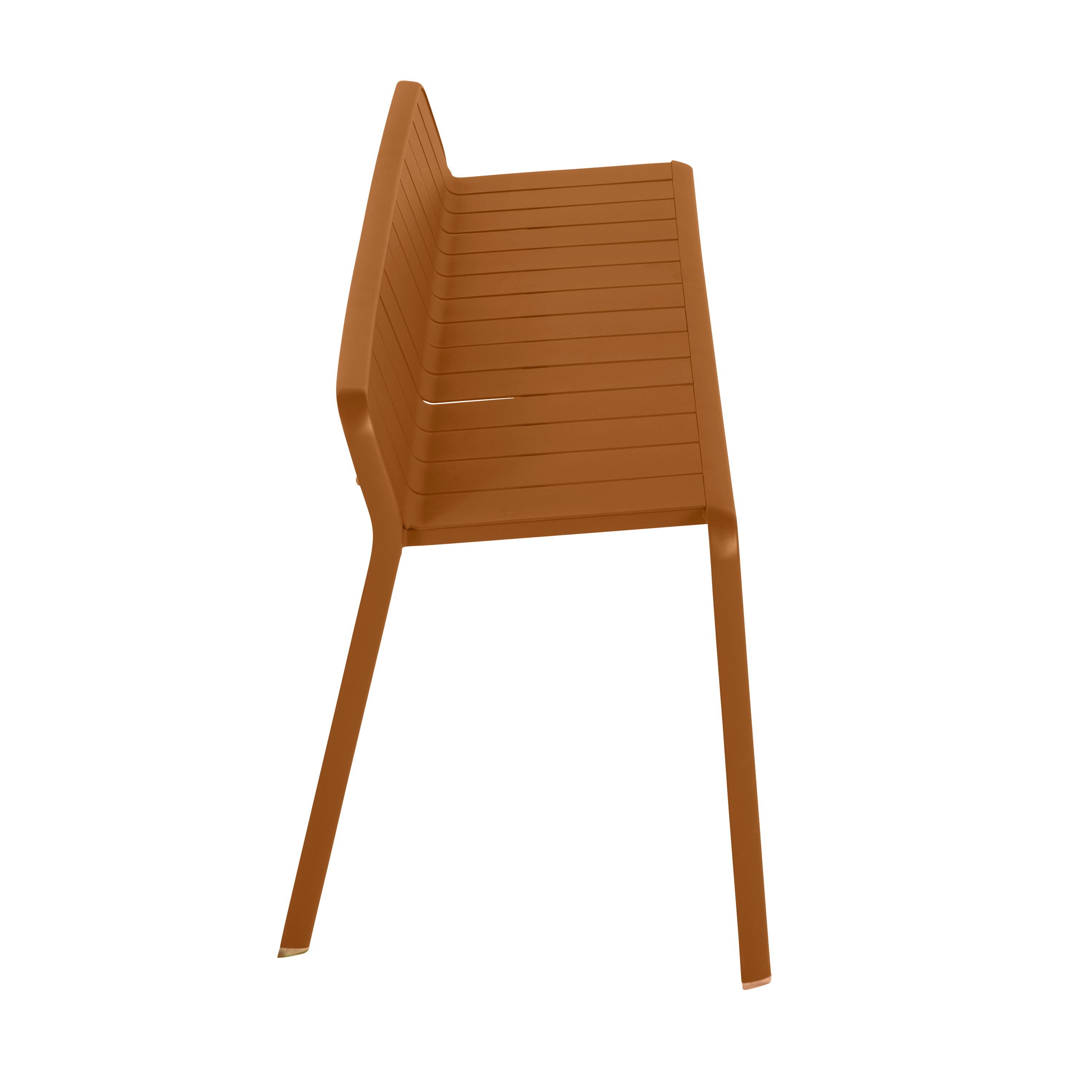 Panca da giardino in alluminio rosso Idaho NATERIAL, seduta in alluminio arancione - 6