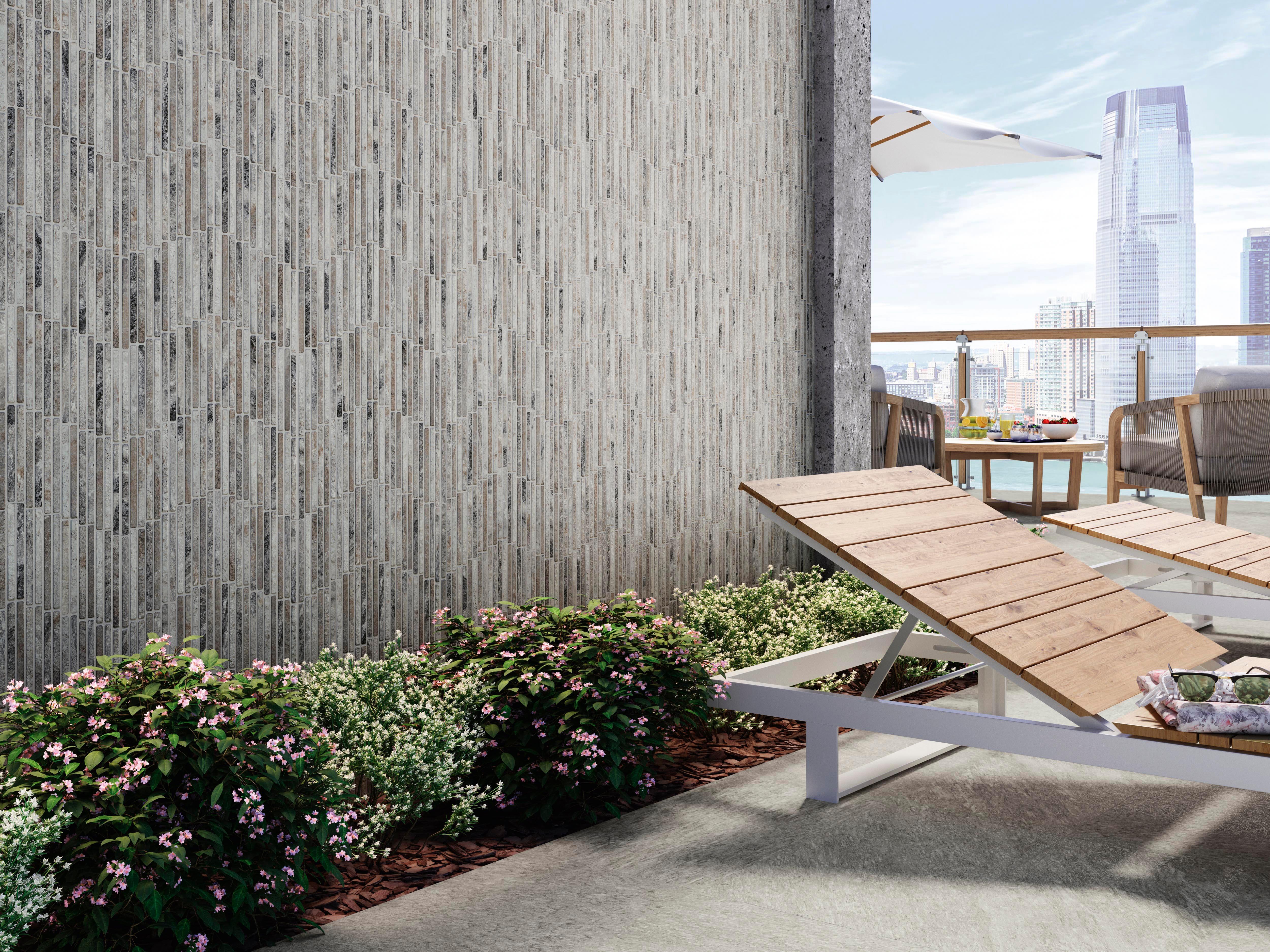 Suelo/azulejo porcelánico coda efecto piedra steel 31x56 cm c2