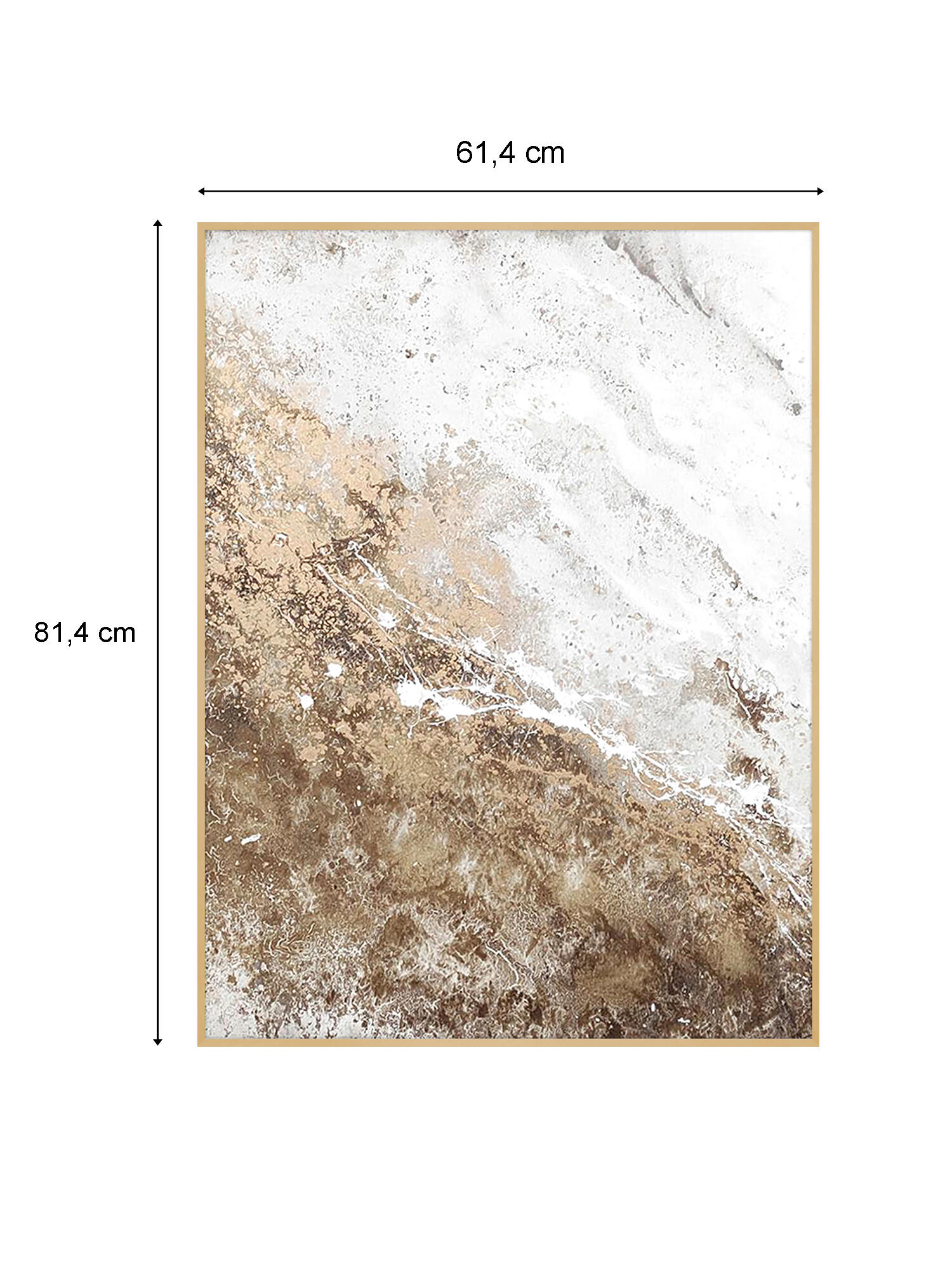 Quadro com moldura Original Cotton Abstrato 60x80 cm - 6