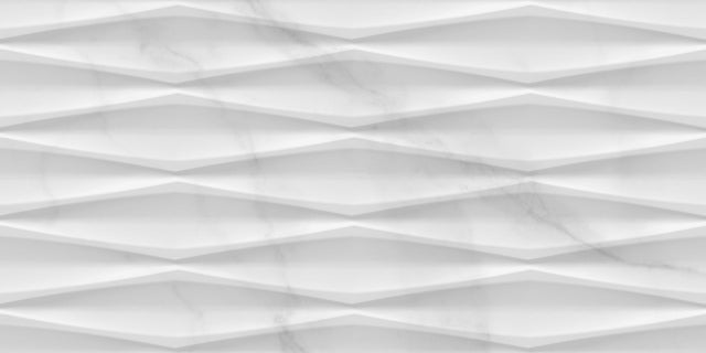 Azulejo cerámico Essens efecto mármol blanco relieve 31.6x60 cm