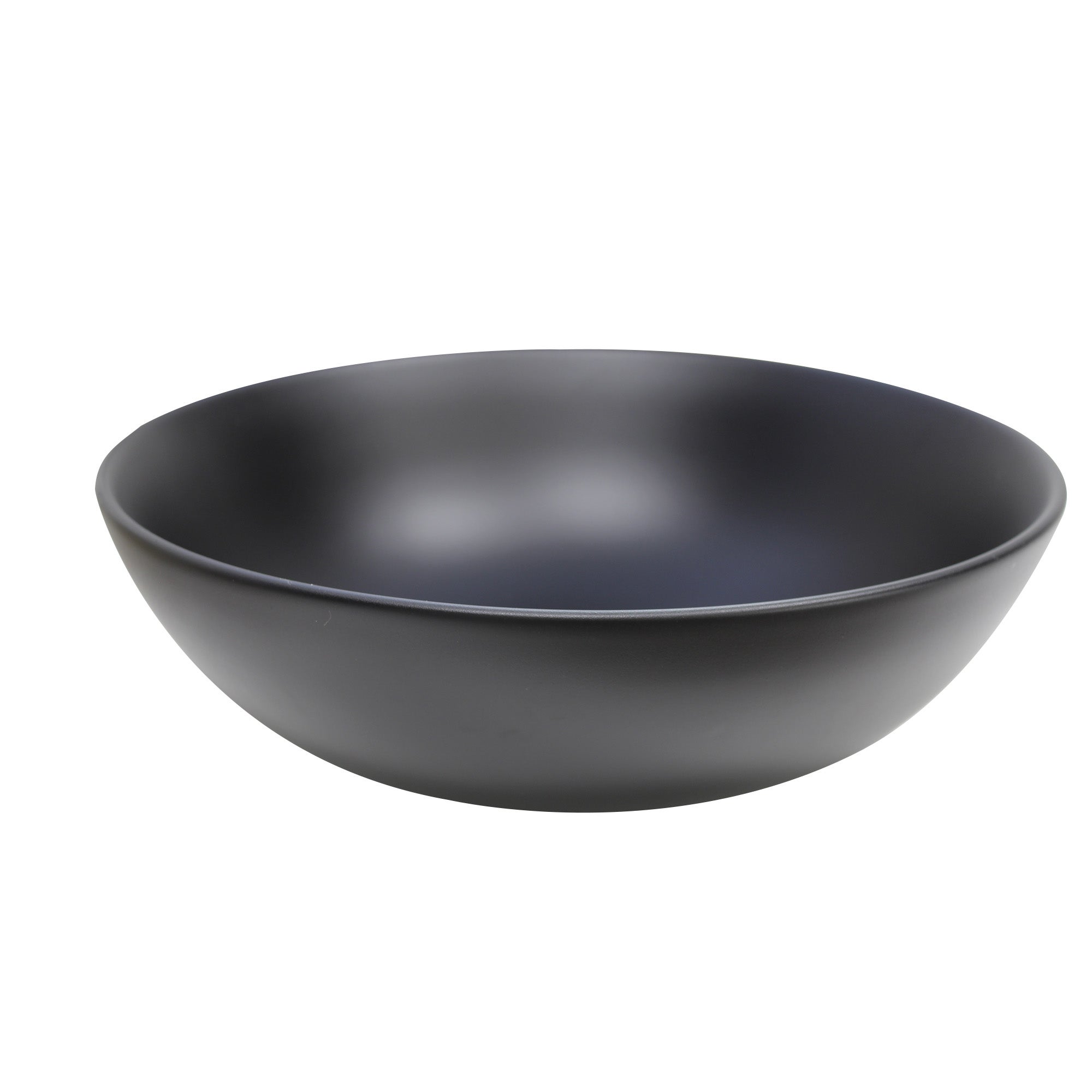 Lavabo de sobreponer lavanda 40x14.5x40 cm en color negro
