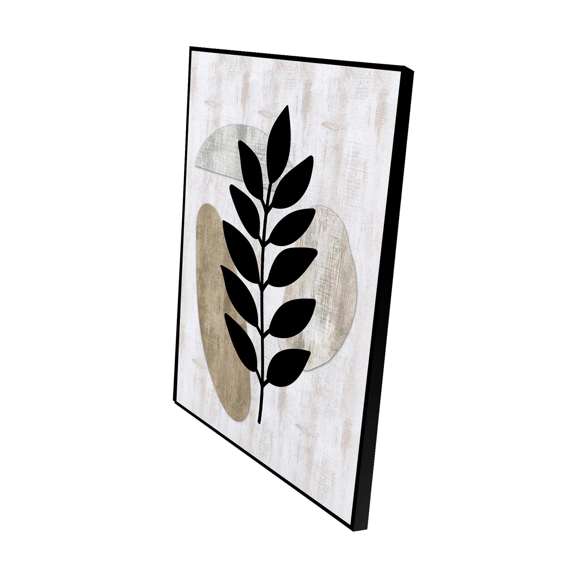 Quadro com moldura Deco Line Folhas pretas 50x70 cm - 4