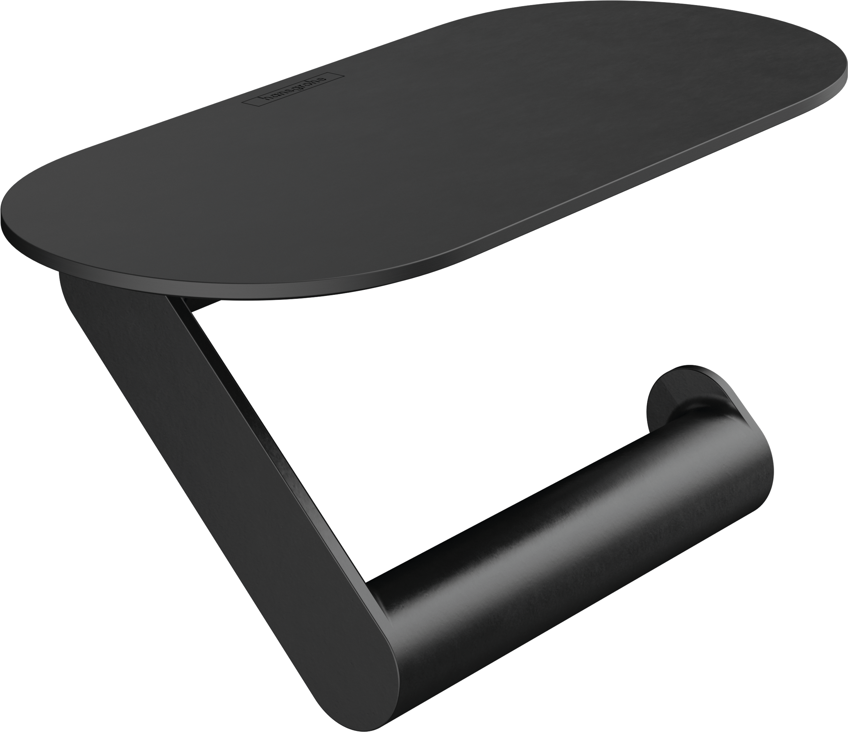 Portarrollos de papel higiénico wallstoris negro adheviso o para atornillar